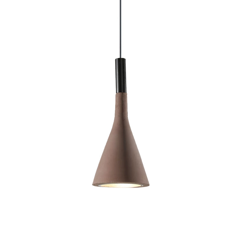 Conical Concrete Pendant Light