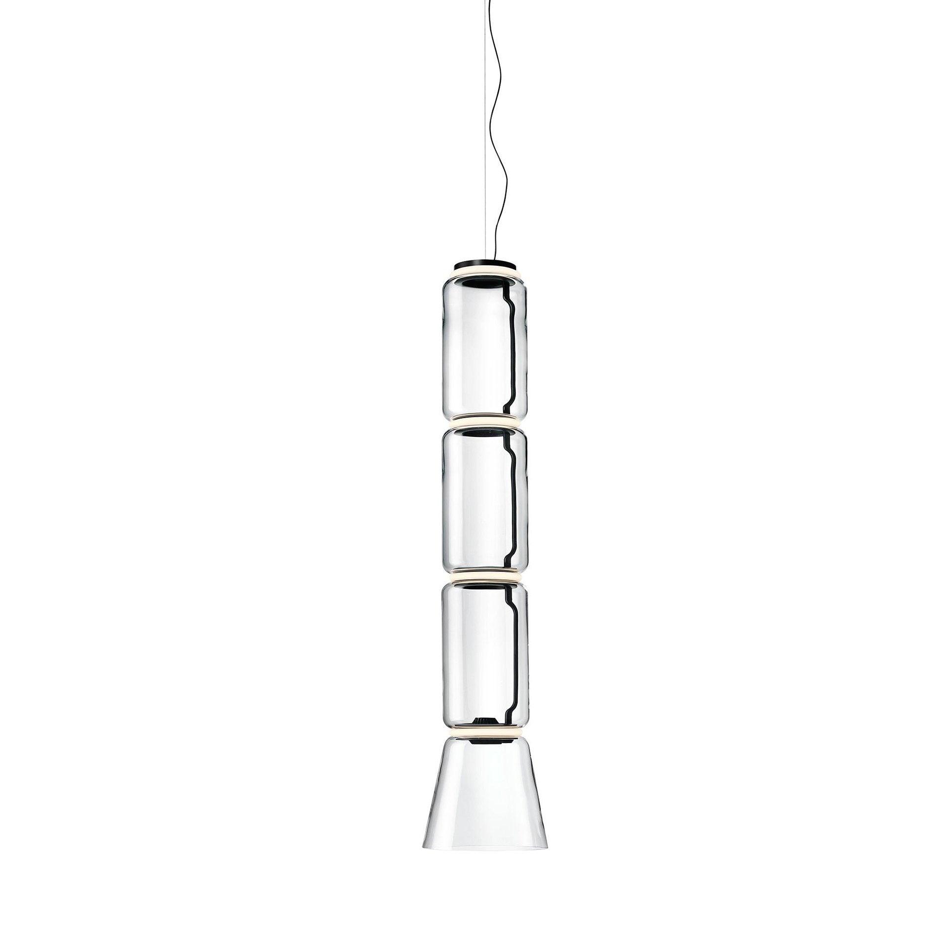 Cylindrical Glass Pendant Light