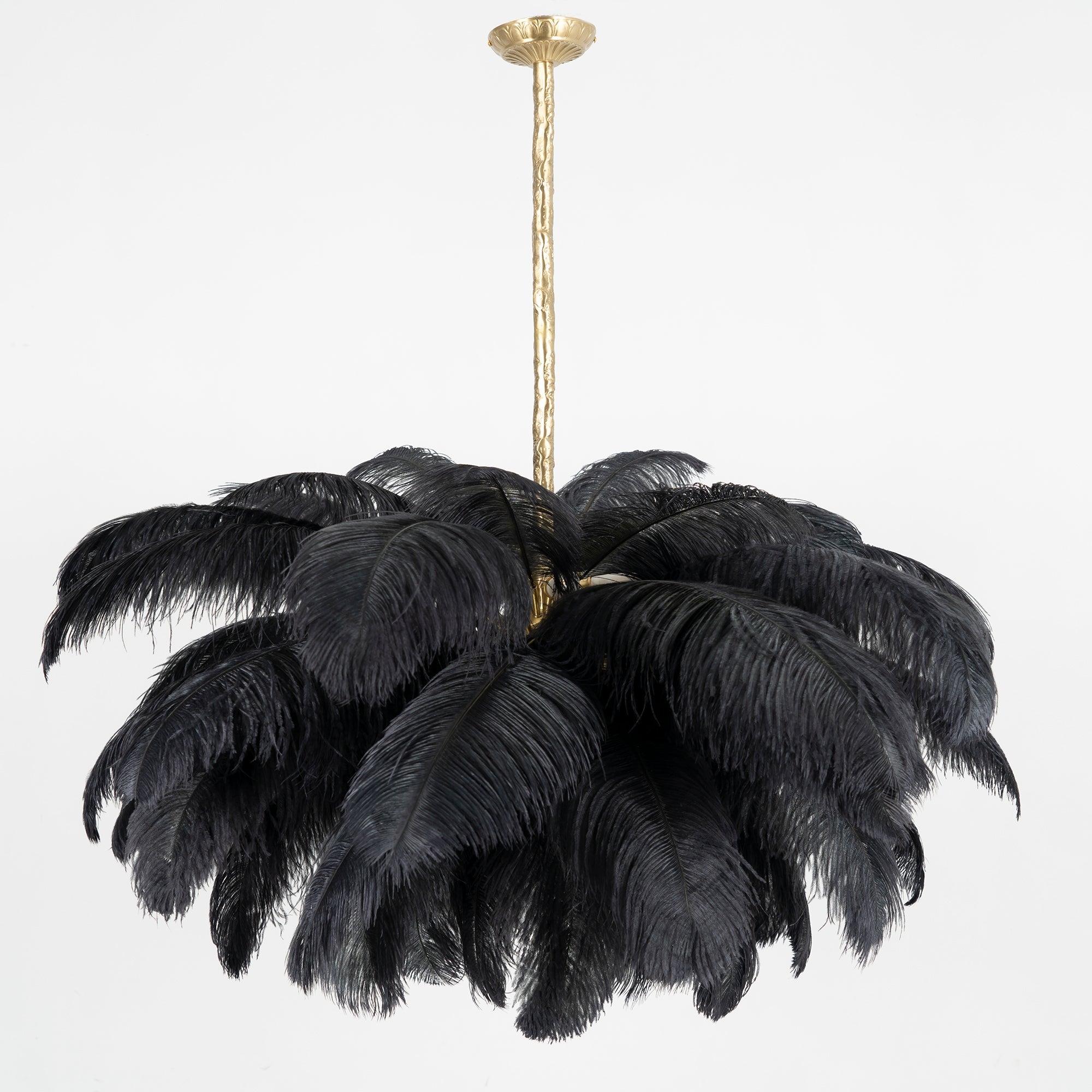 Ostrich Feather Chandelier