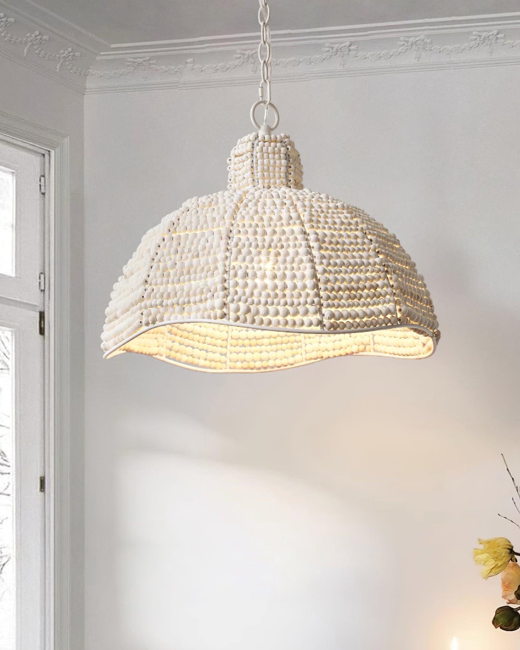 Obispo Wood Beads Pendant Lamp