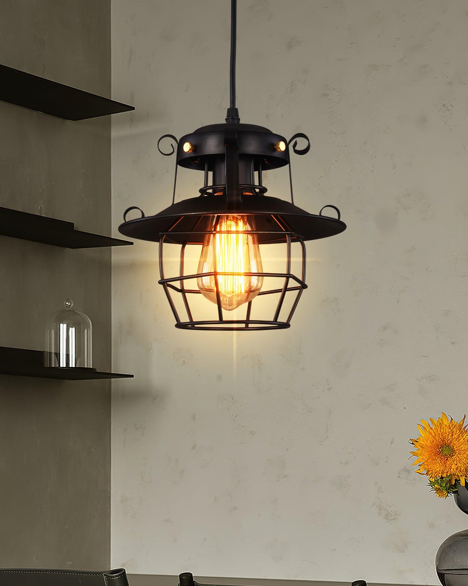 Retro Birdcage Pendant Light