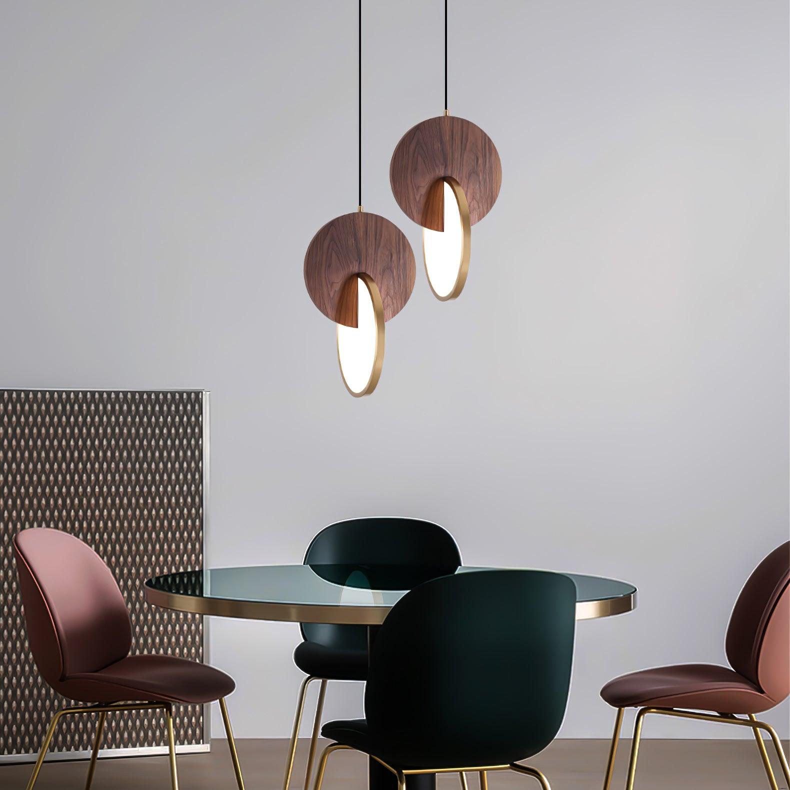 Double Disk Pendant Lamp