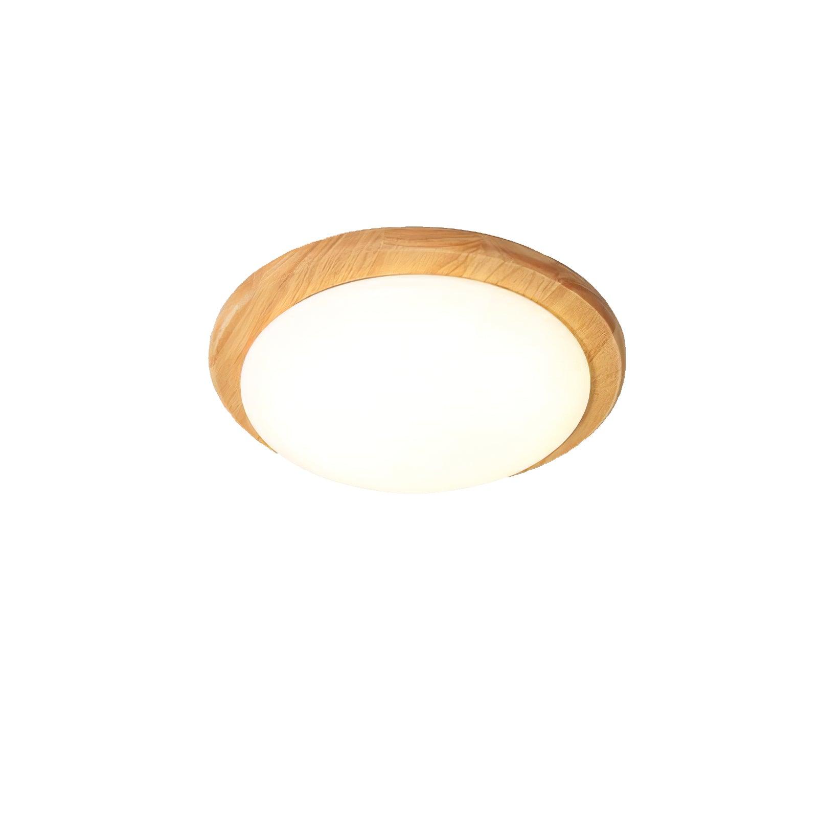 Drum Wood Ceiling Lamp