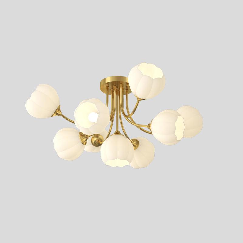 Pumpkin Brass Ceiling Lamp