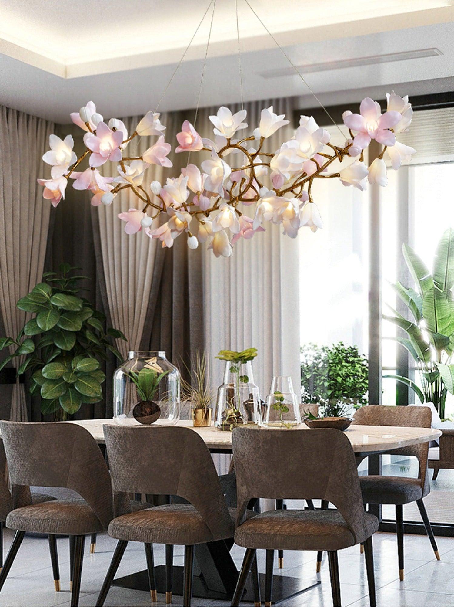 Circular Blossom Chandelier