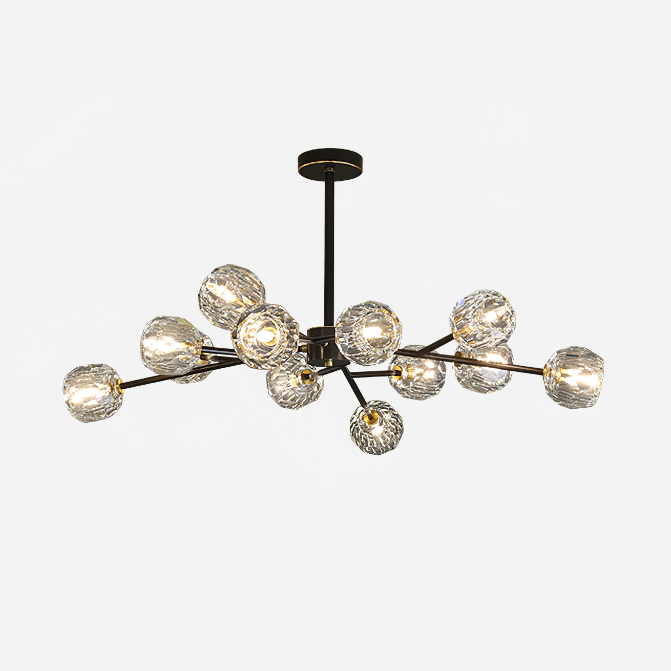 Crystal Ball Round Cluster Chandelier