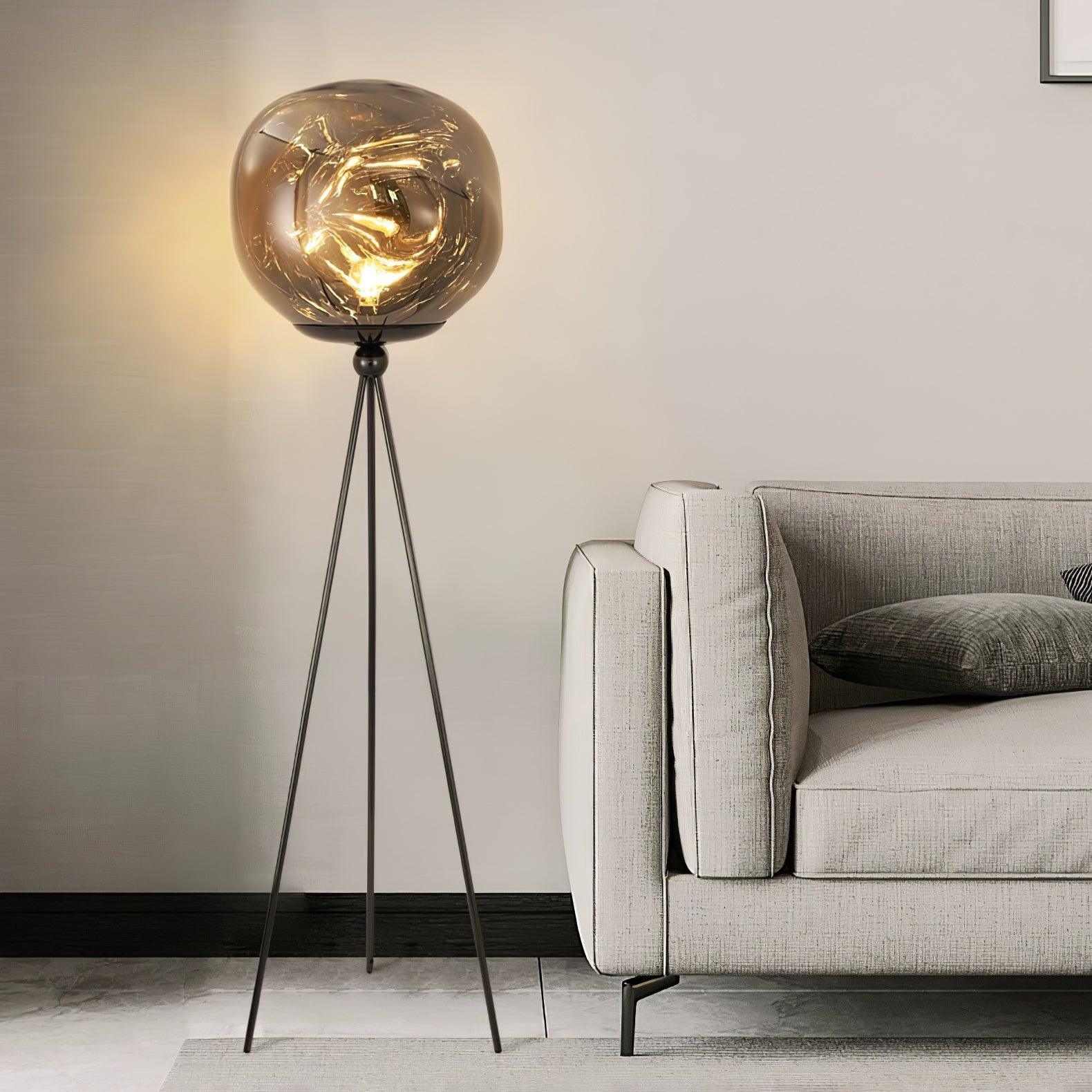 Lava Tripod Rock Floor Lamp