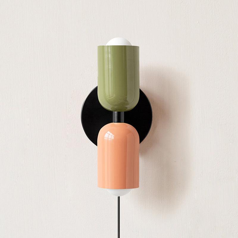 Couleur Double Plug In Wall Lamp