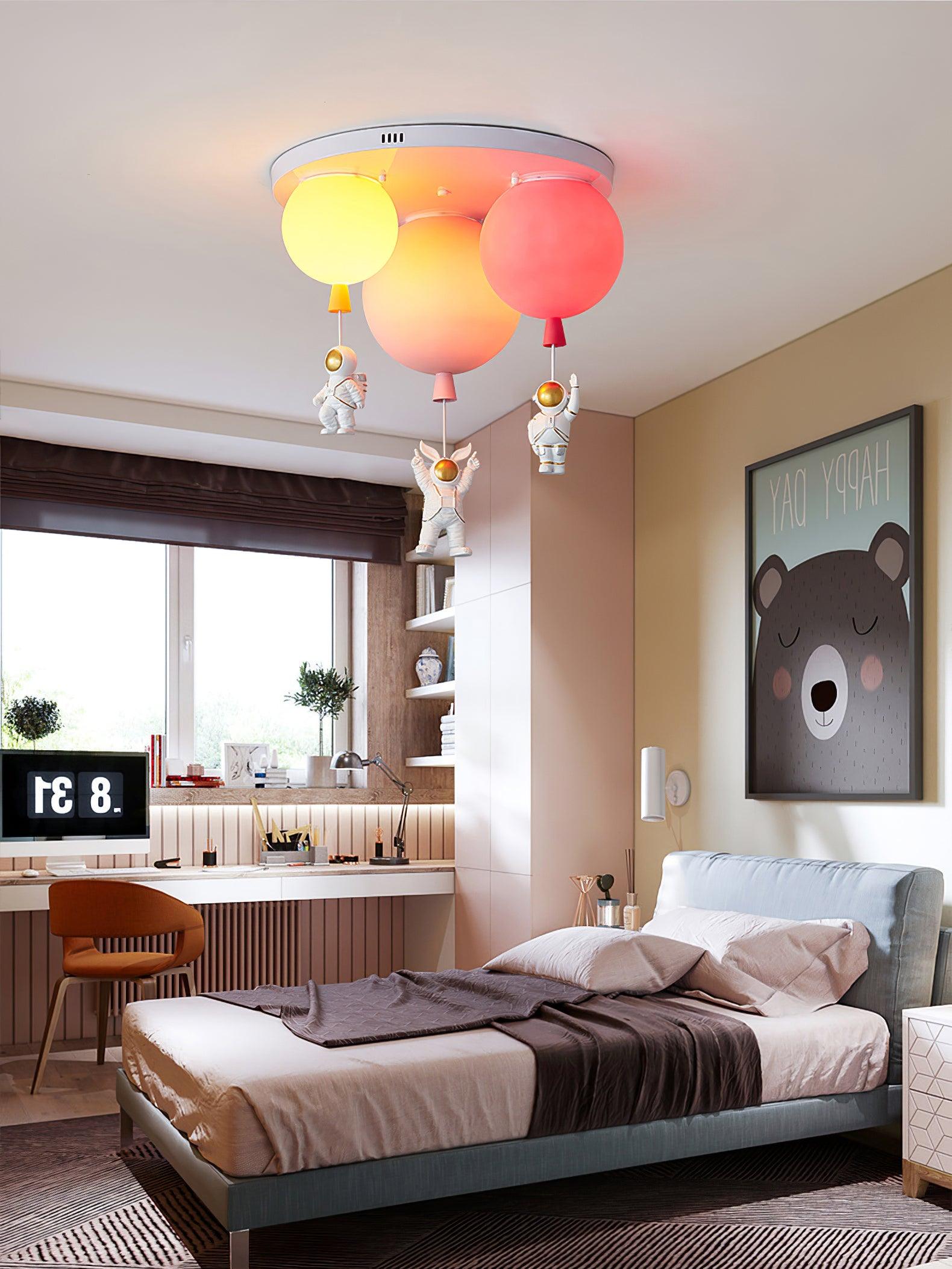 Frosted Balloon Combination Ceiling Lamp