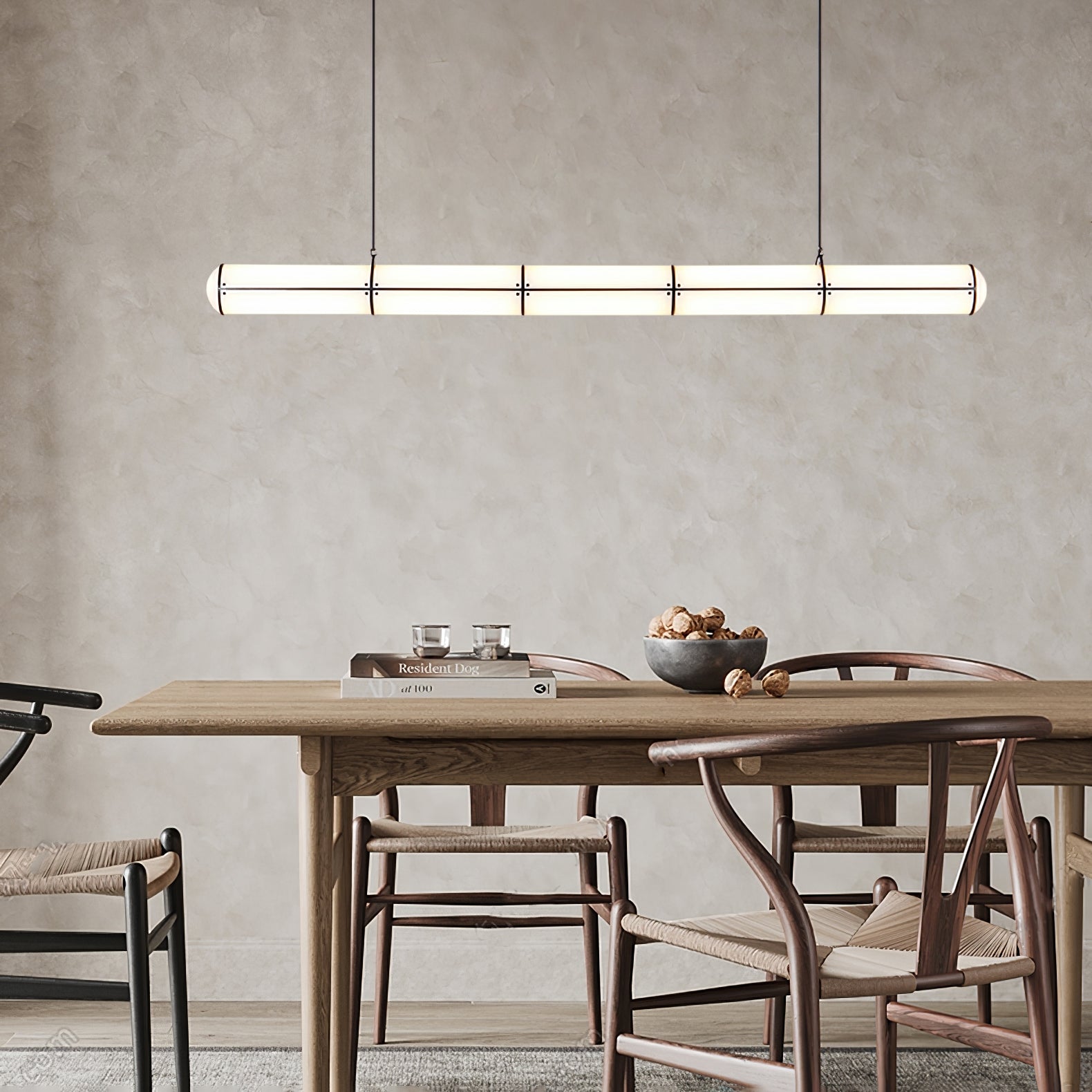 Cylindrical Endless Pendant Light