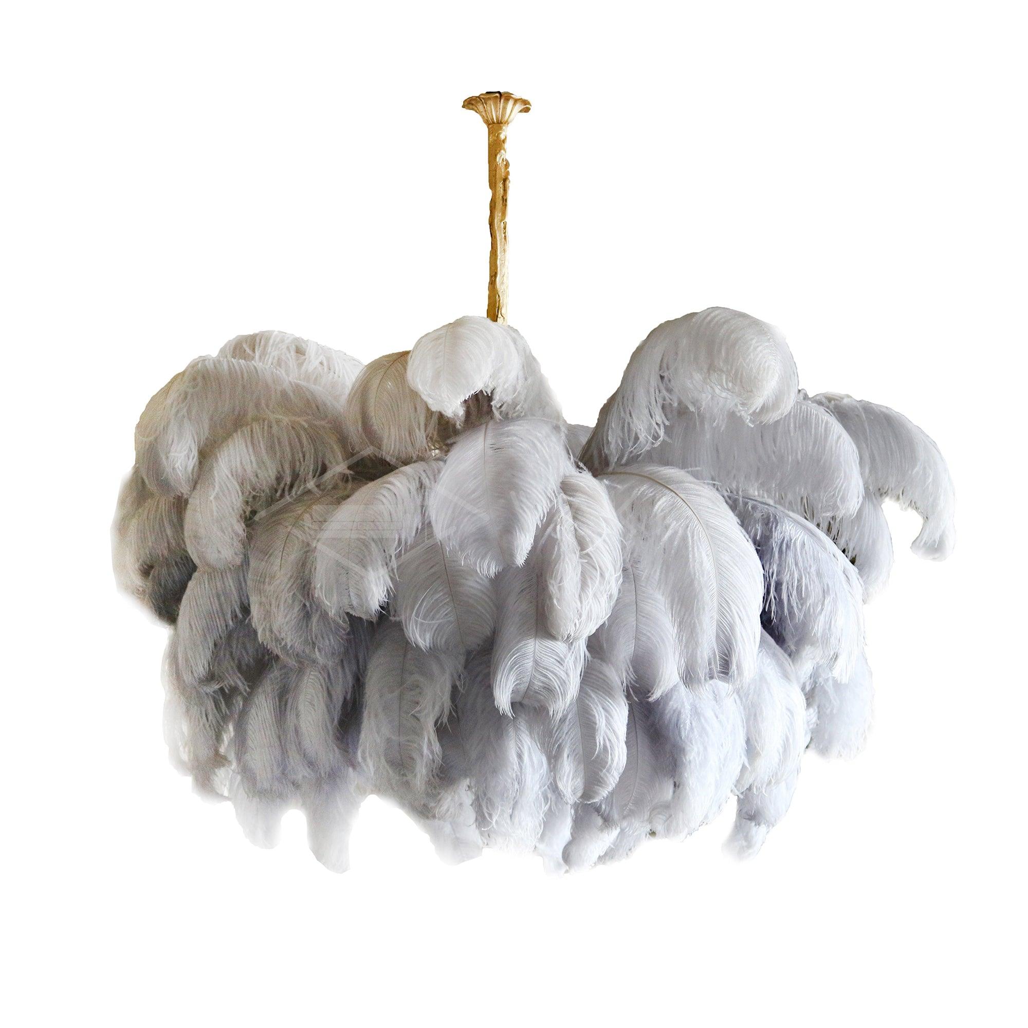 Ostrich Feather Chandelier