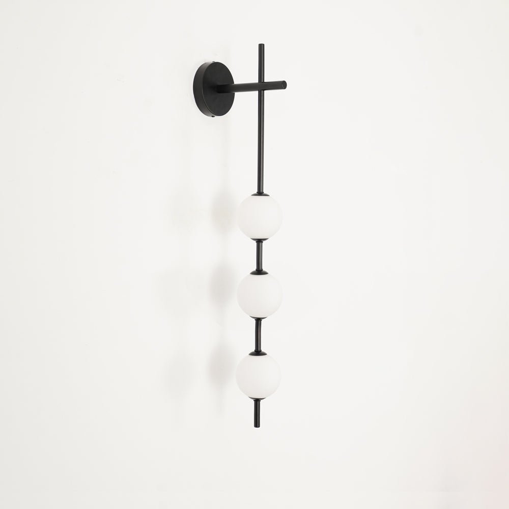 Vertical Globe Plug-in Wall Lamp