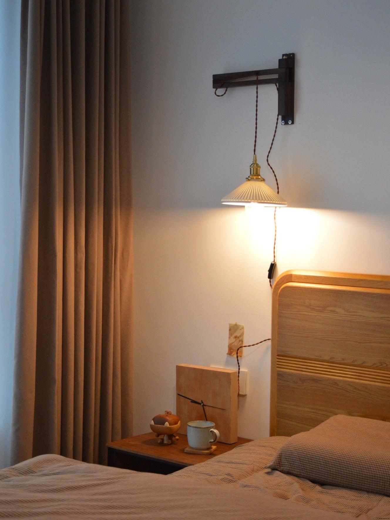 Walnut Telescopic Wall Lamp