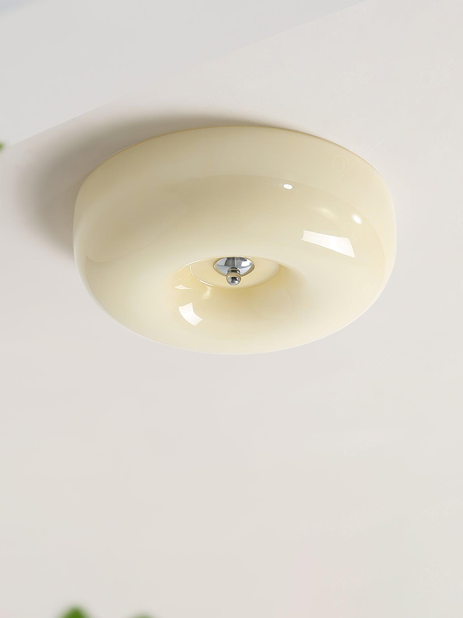 Cream Pudding Ceiling Lamp