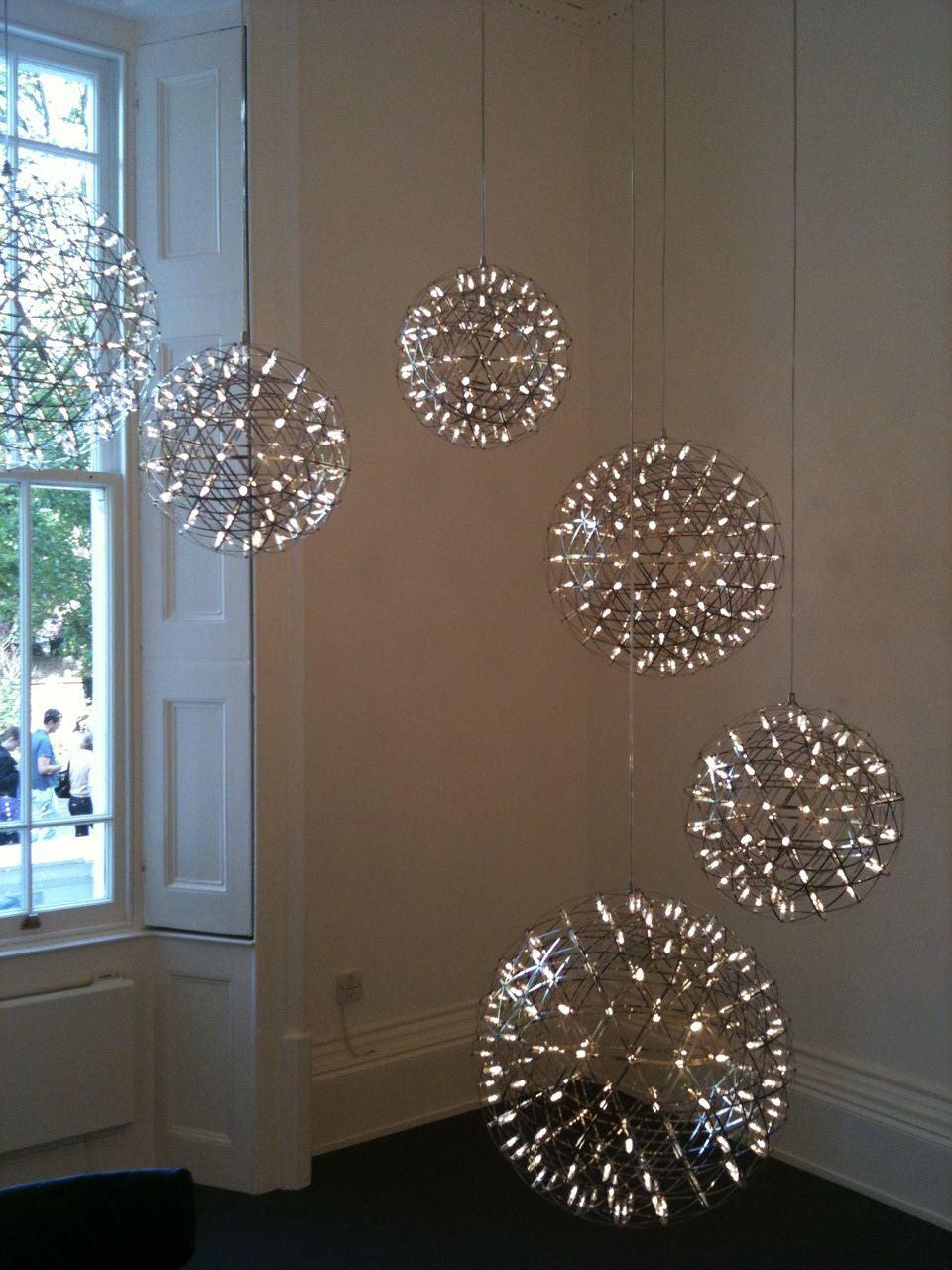 Silver Spark Ball Pendant Light