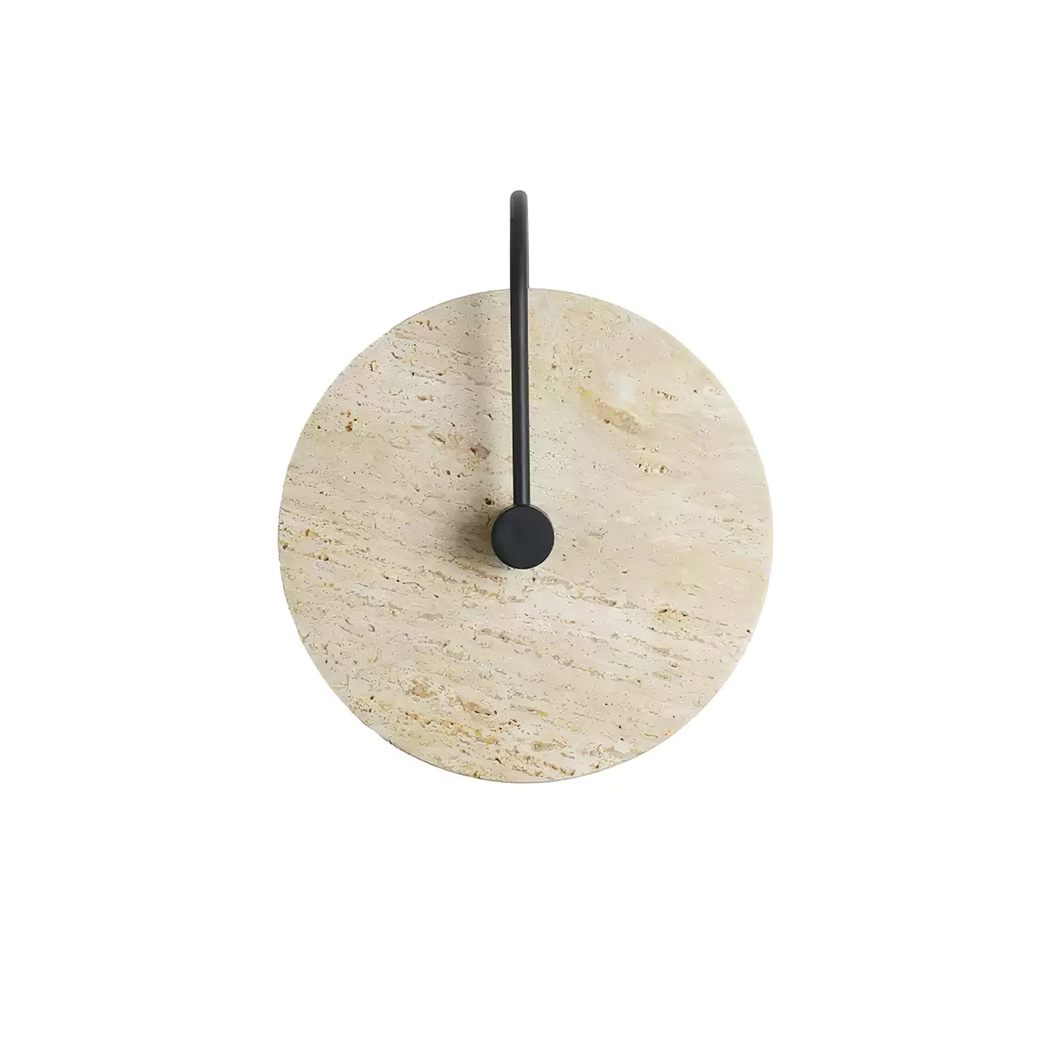 Round Travertine Wall Lamp