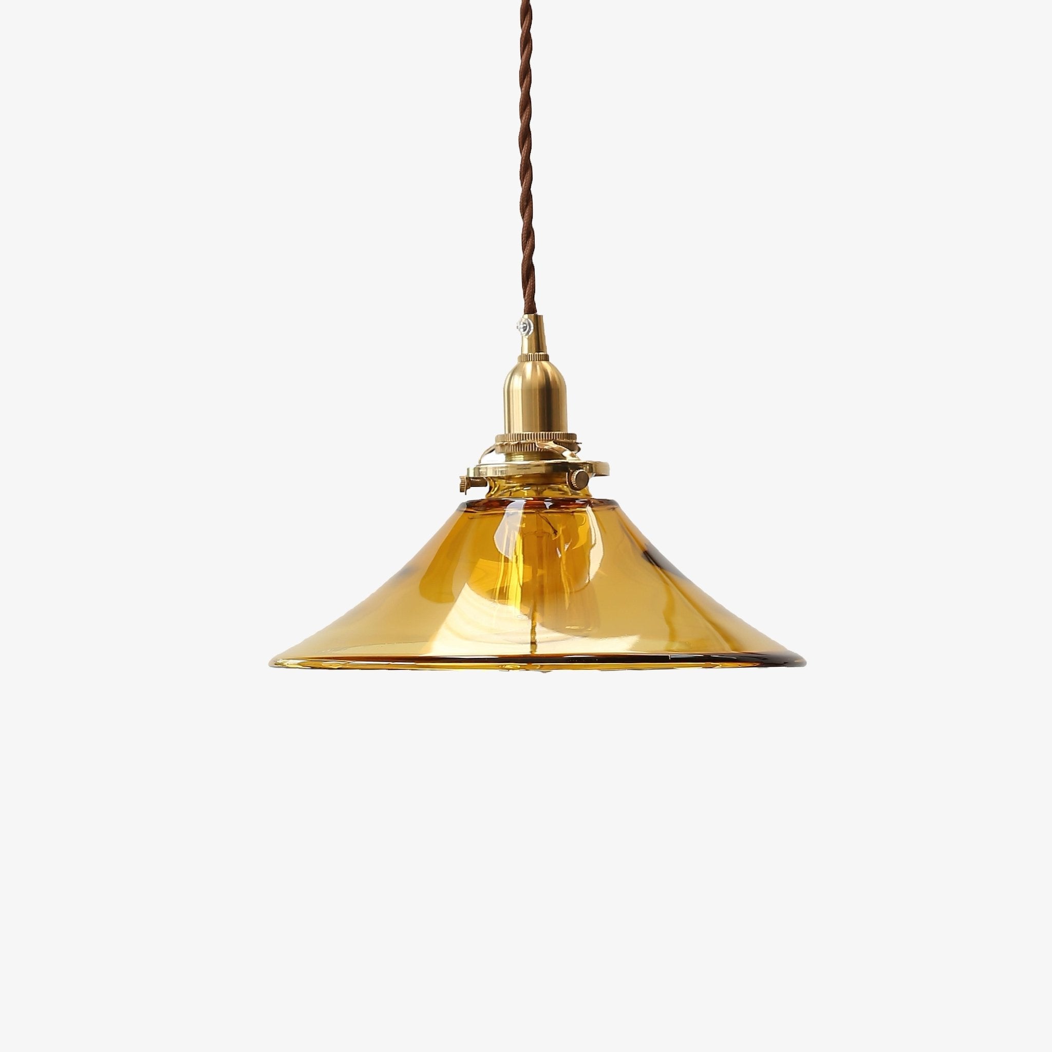 Amber Glass Pendant Light