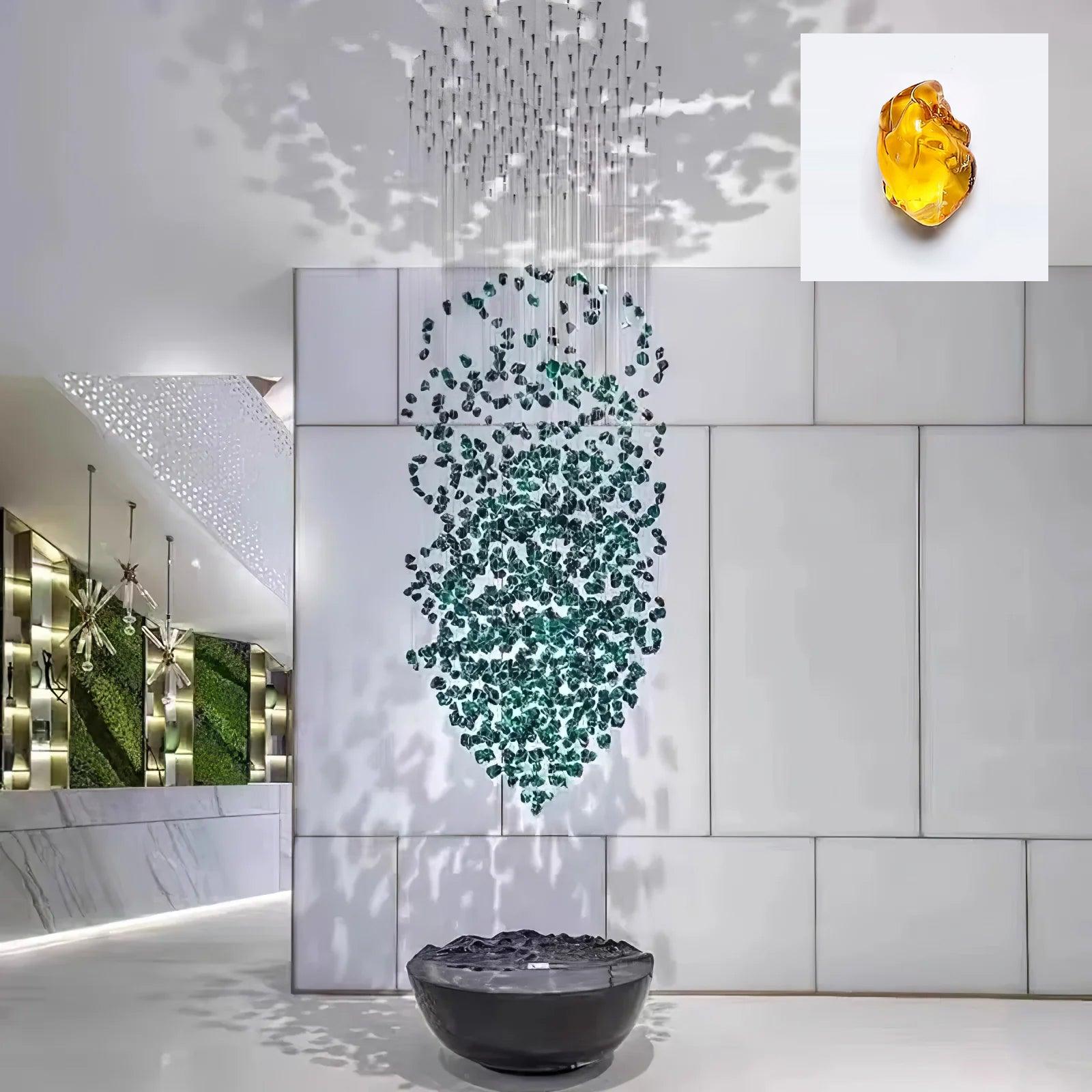 Multicolor Crystal Stone Chandelier