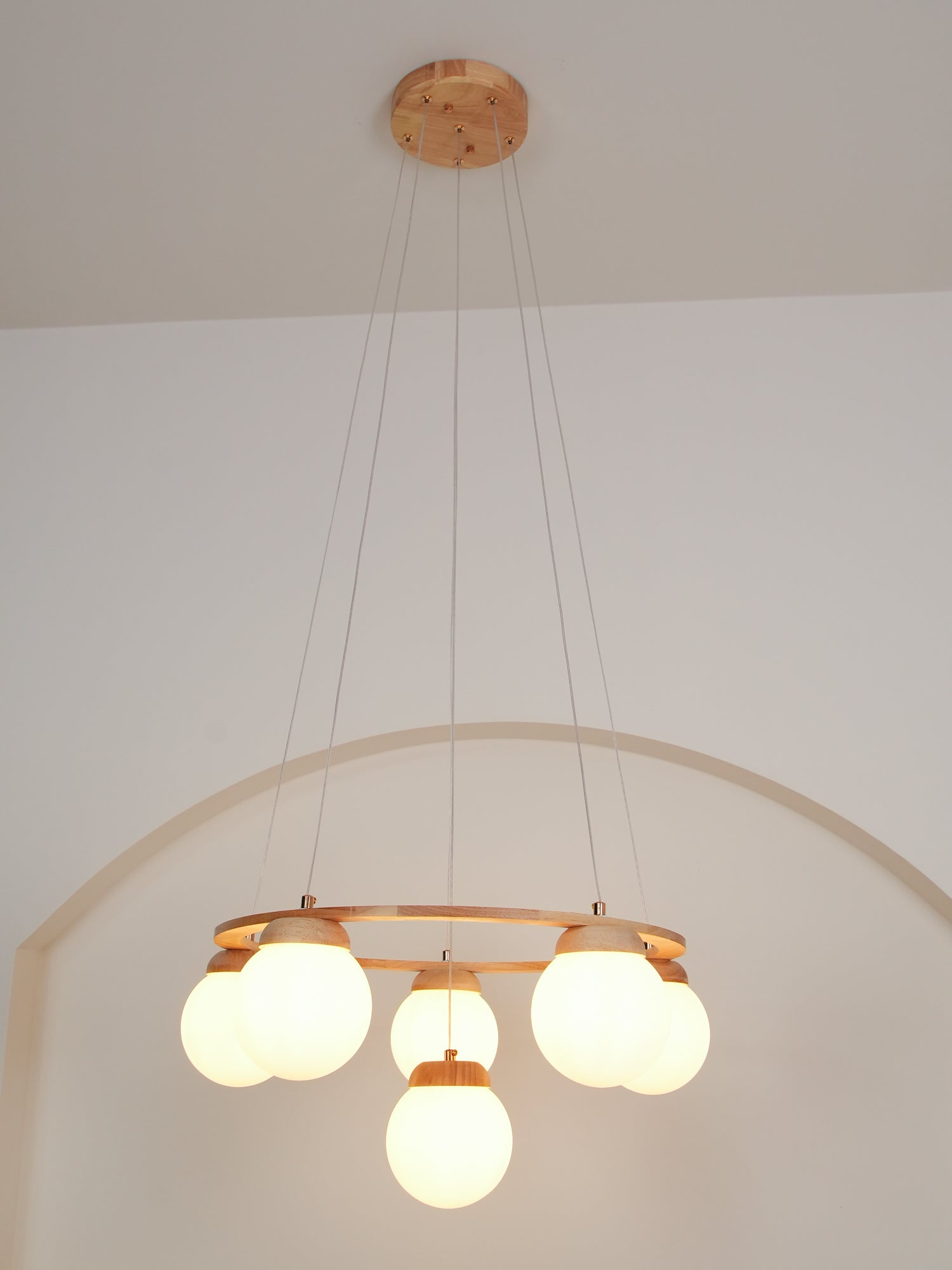 Miira Wood Chandelier