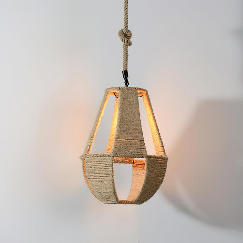 Retro Hemp Rope Interesting Pendant Light