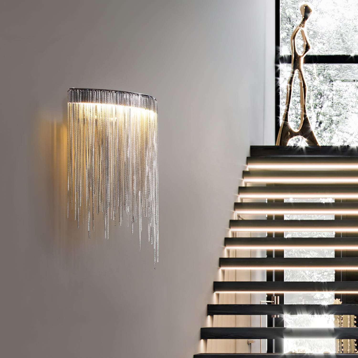 Cadena Tassel Wall Lamp