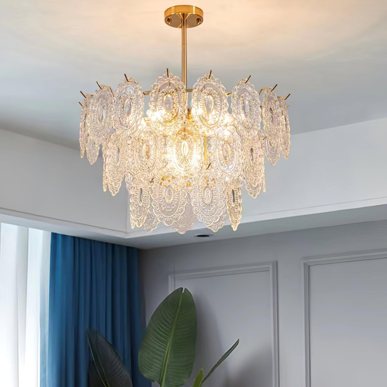 Wave Glass Chandelier