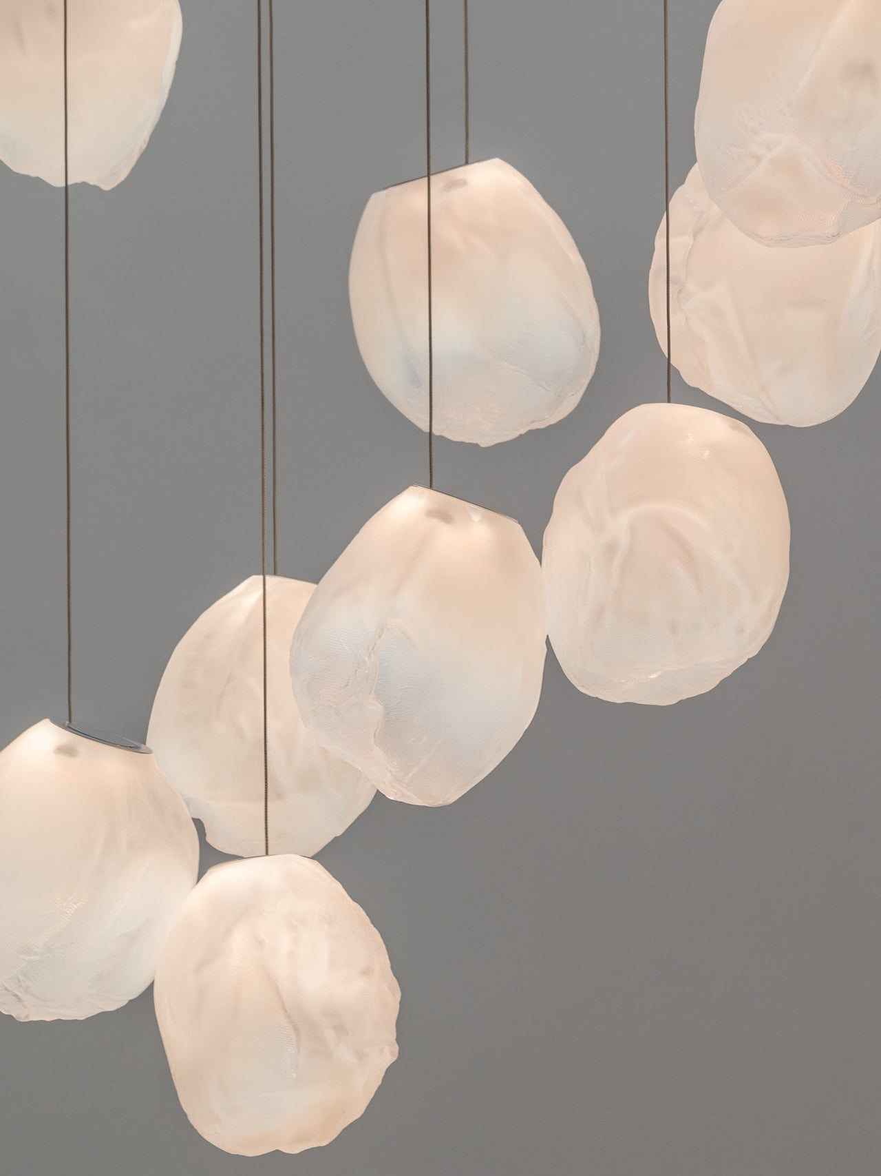 Liquid Glass Stone Pendant Light