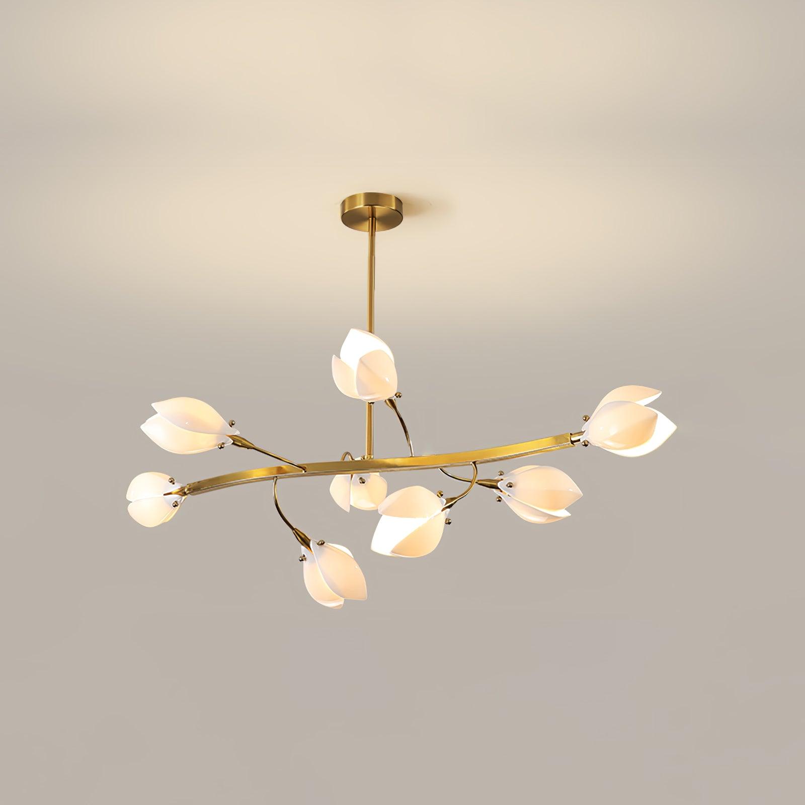 Porcelain Magnolia Chandelier