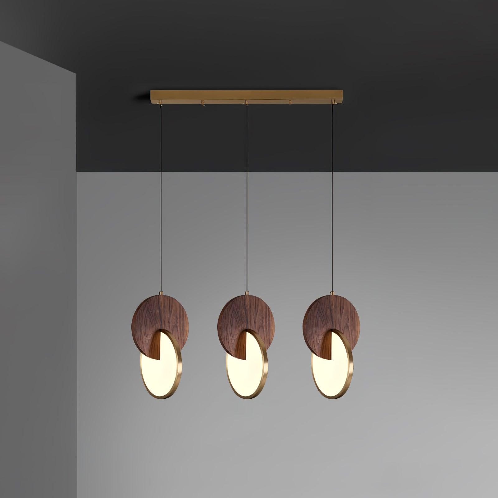 Double Disk Pendant Lamp