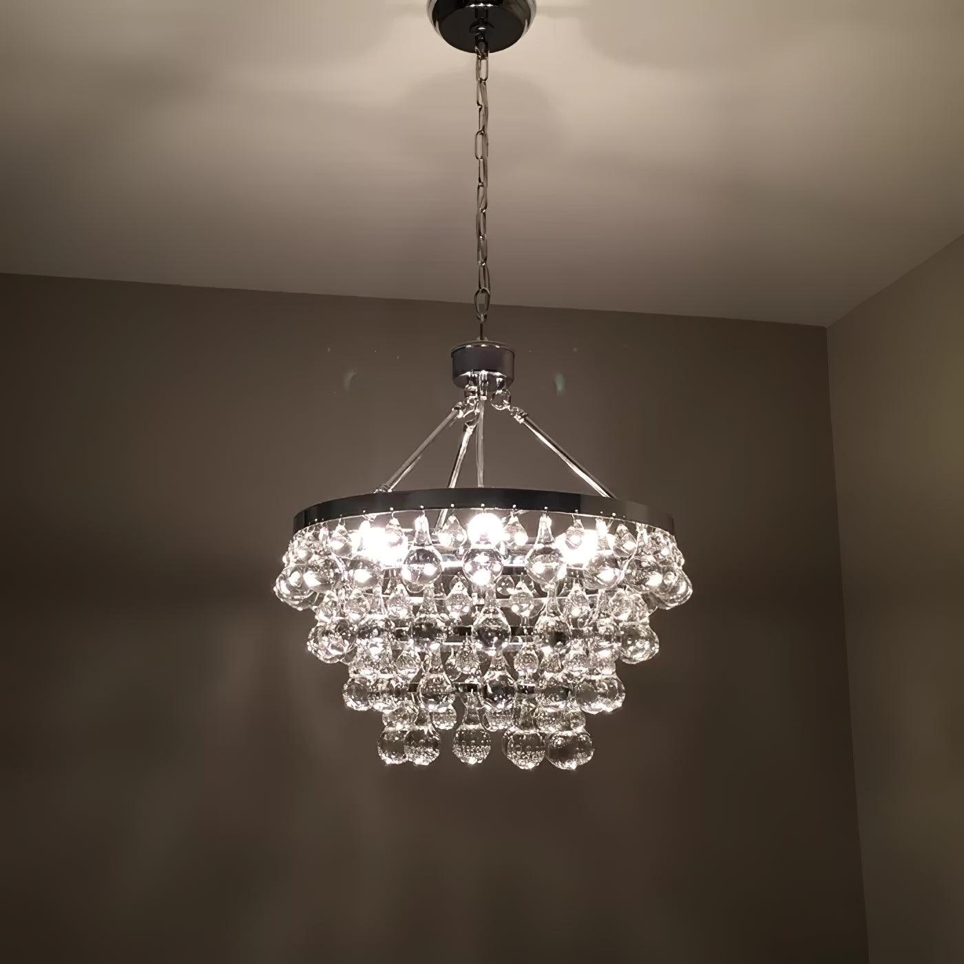 Unique Tiered Crystal Chandelier