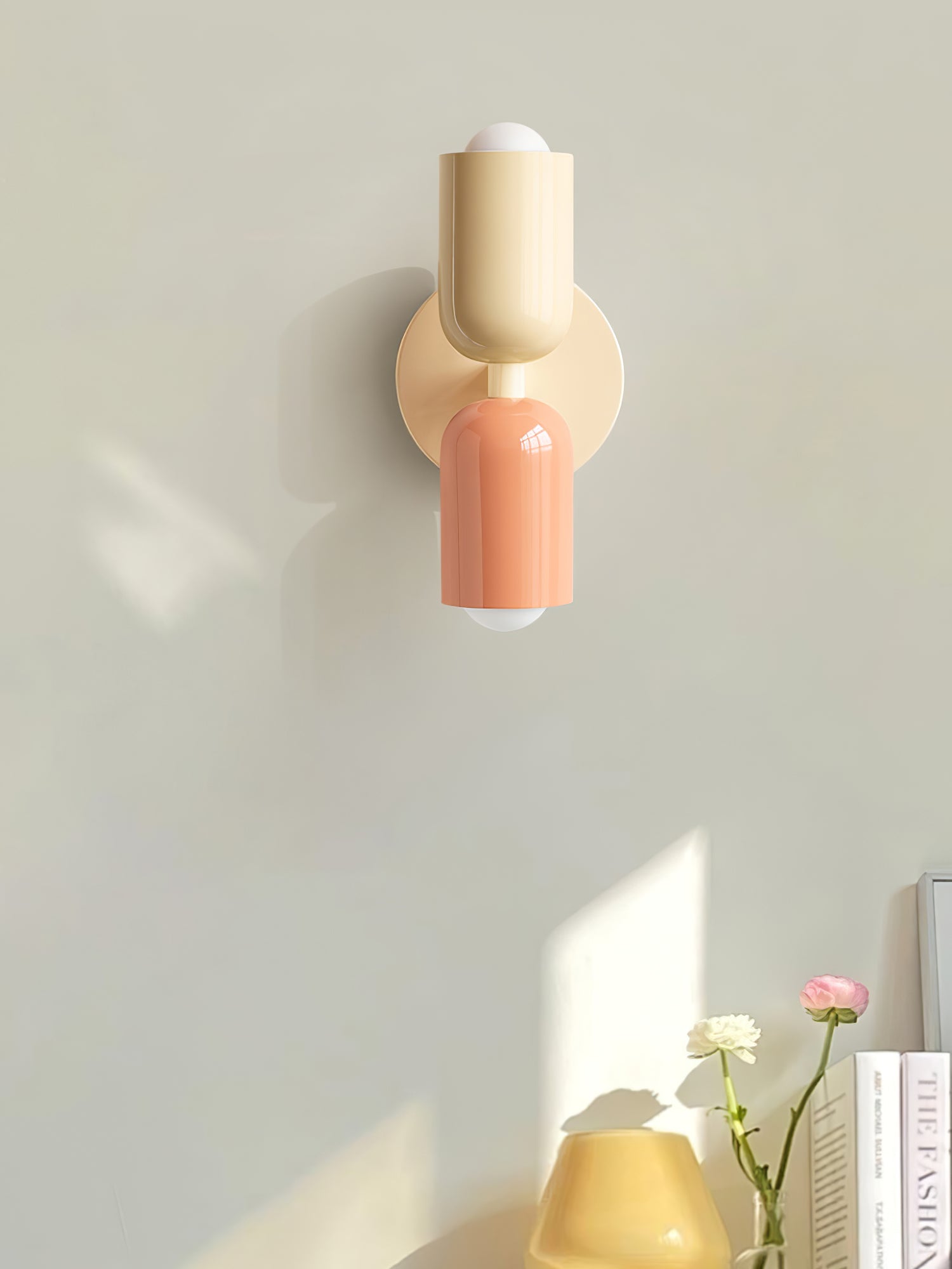 Couleur Double Plug In Wall Lamp