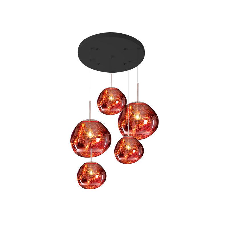 Multi Lava Round Pendant Lamp