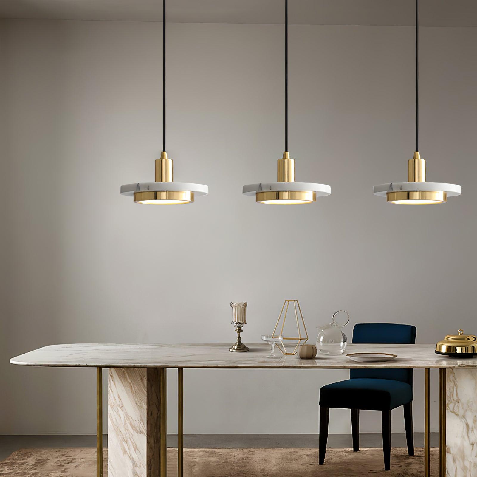 Double Circle Pendant Light