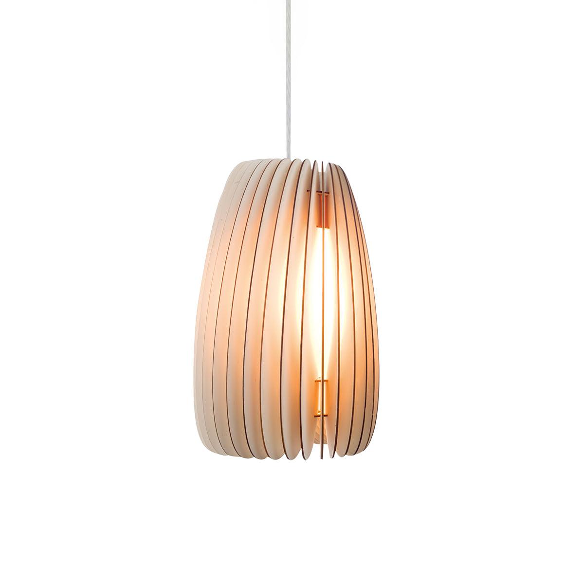 Wooden Orb Pendant Lamp