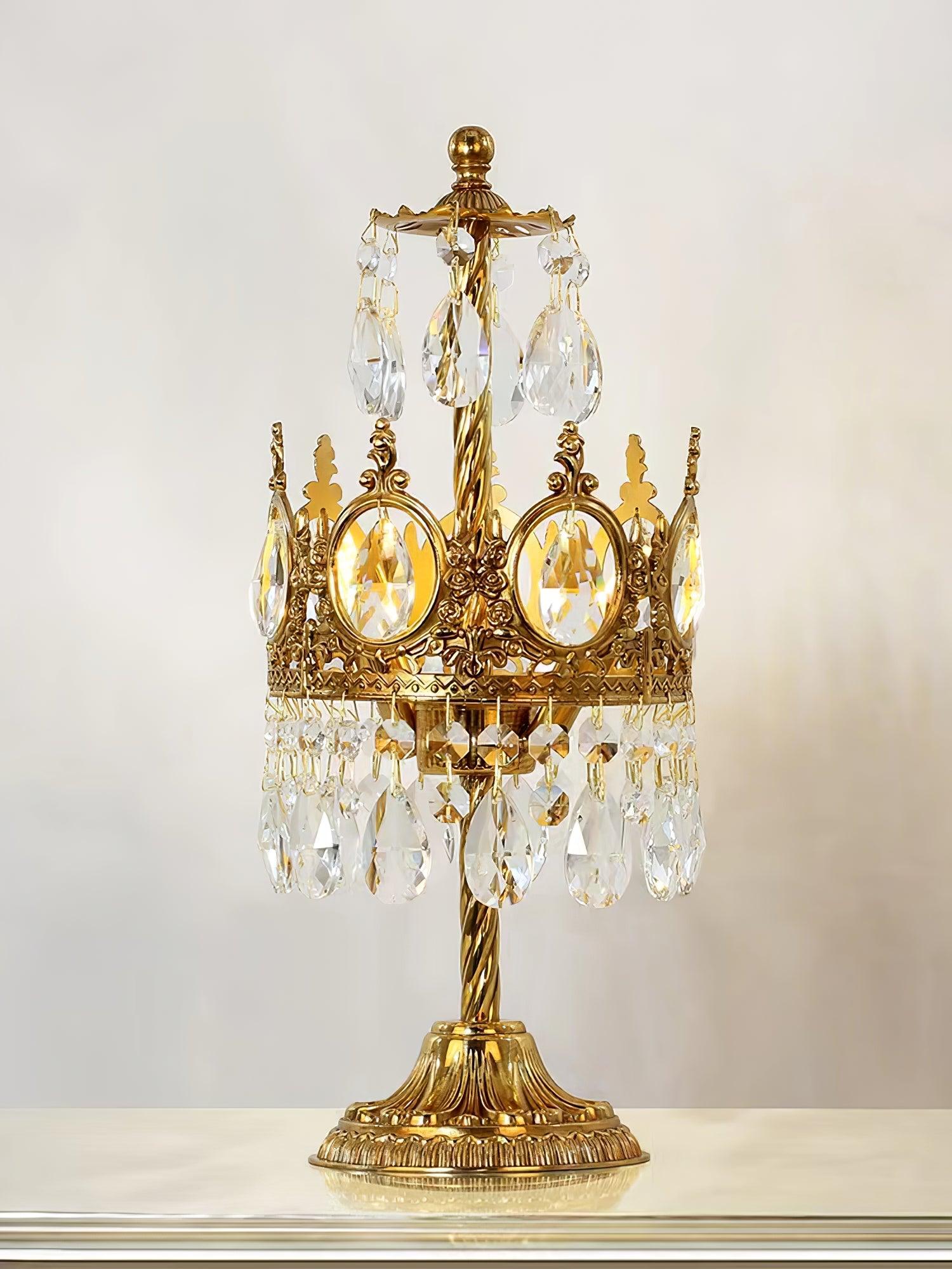 Vintage Crystal Table Light