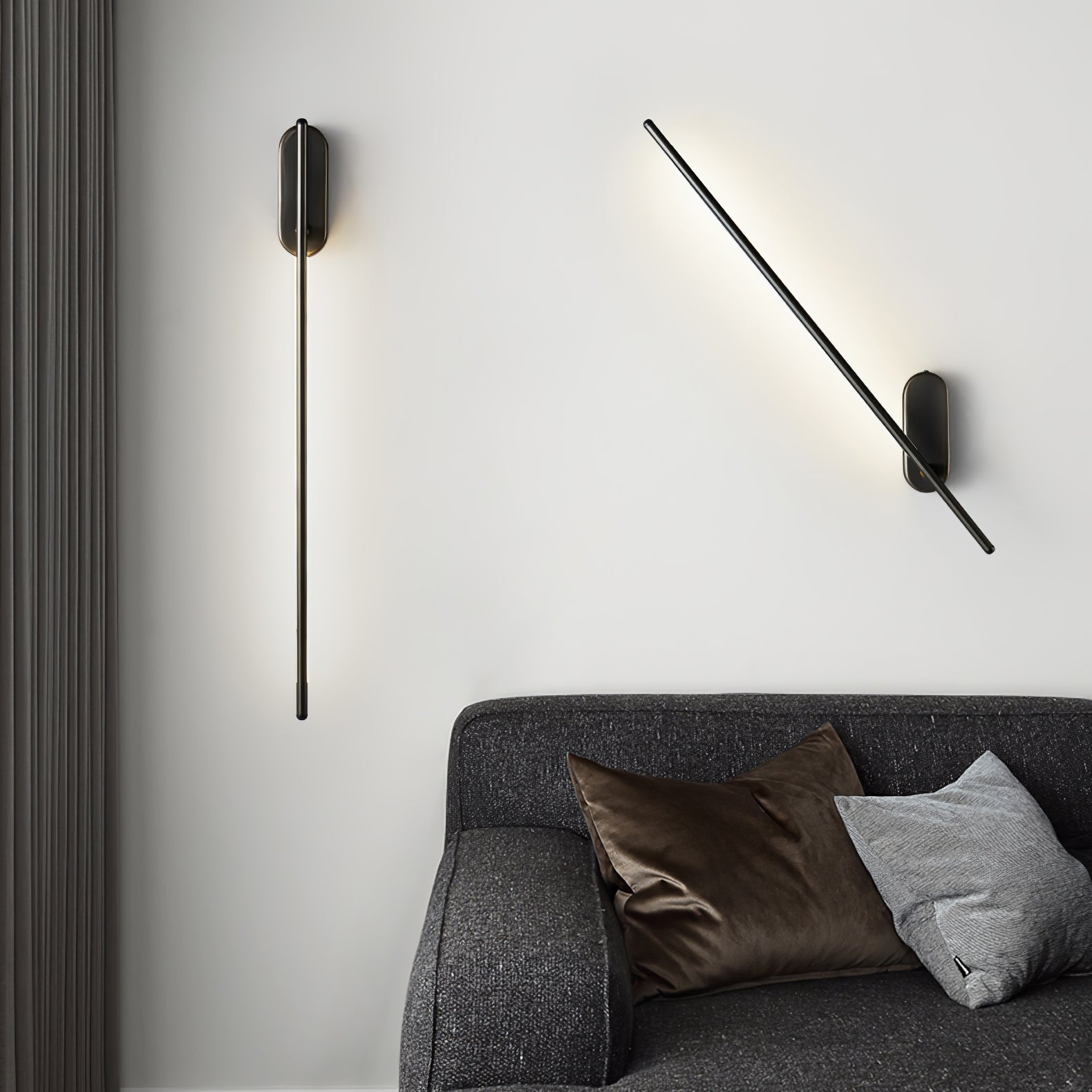 Stick Shaped Metal Sconce