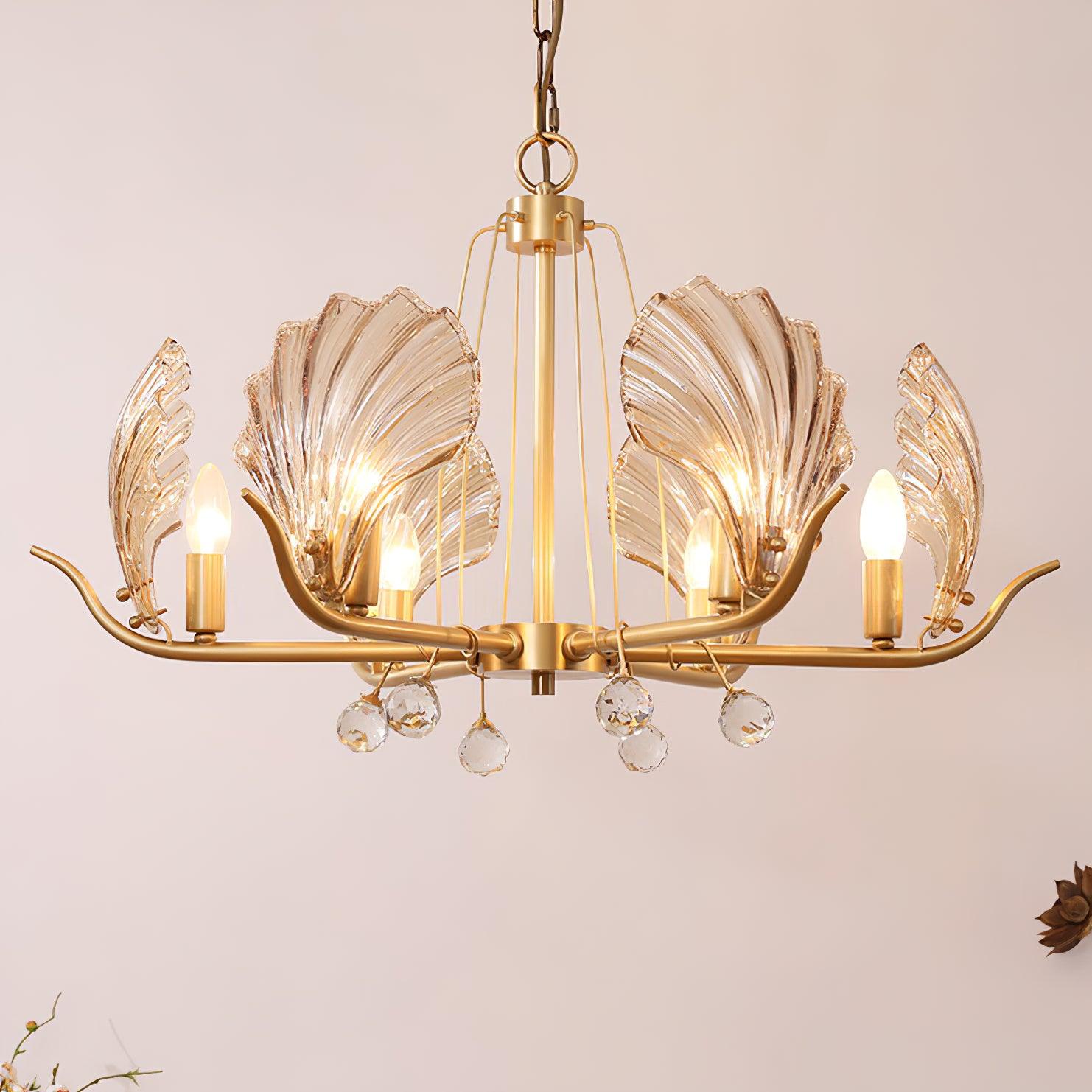 Shell Crystal Chandelier