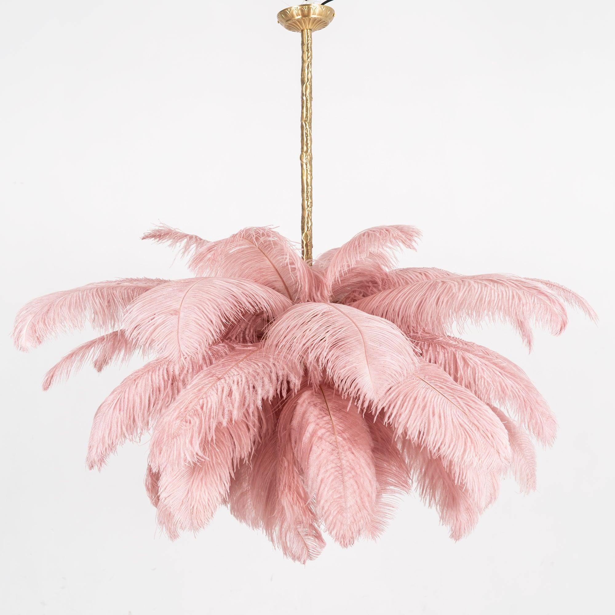 Ostrich Feather Chandelier