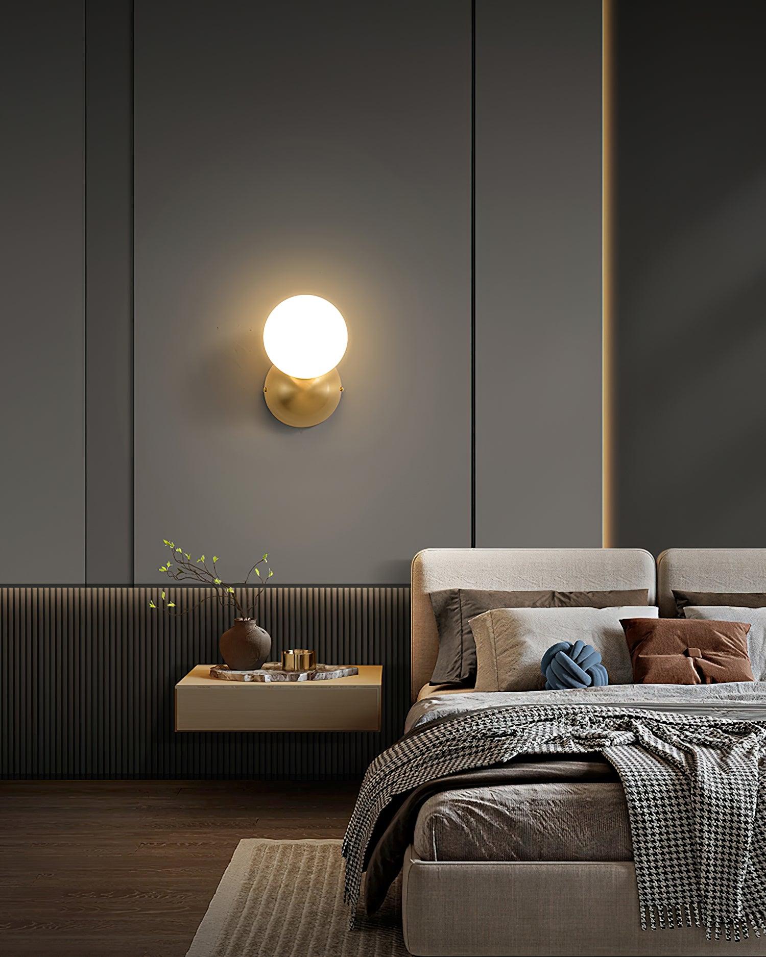 Single Globe Wall Light