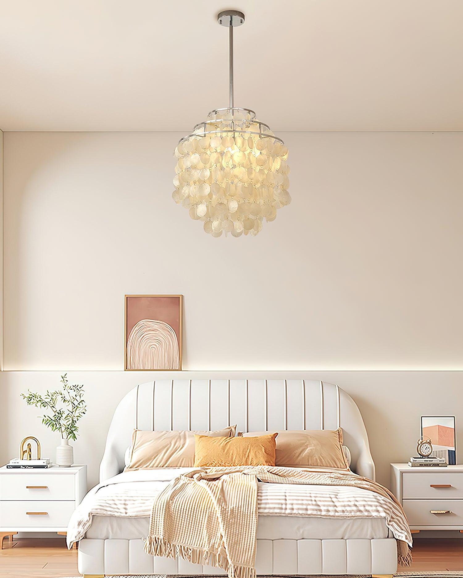 Round Shell Chandelier B