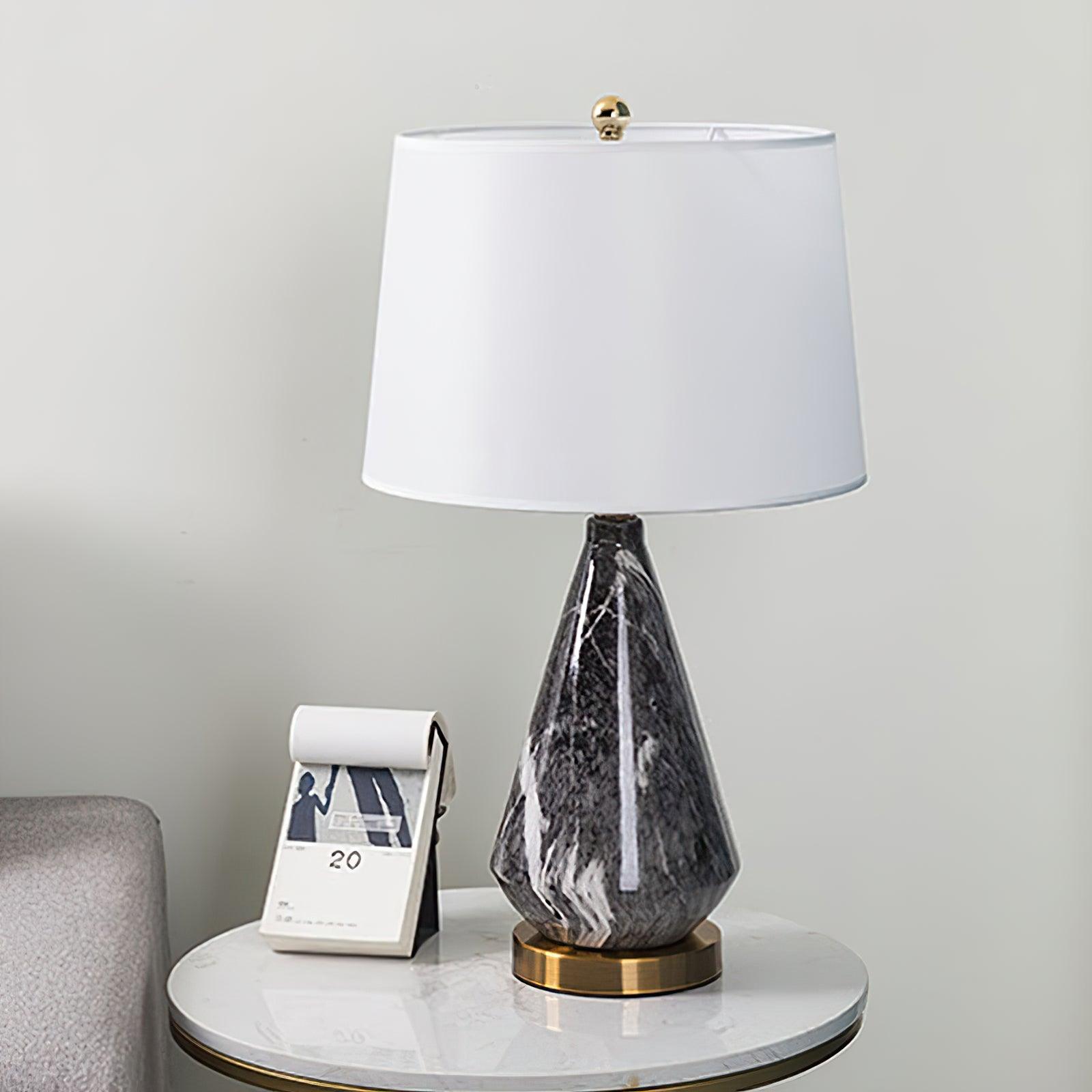 Marble Diamond Table Lamp