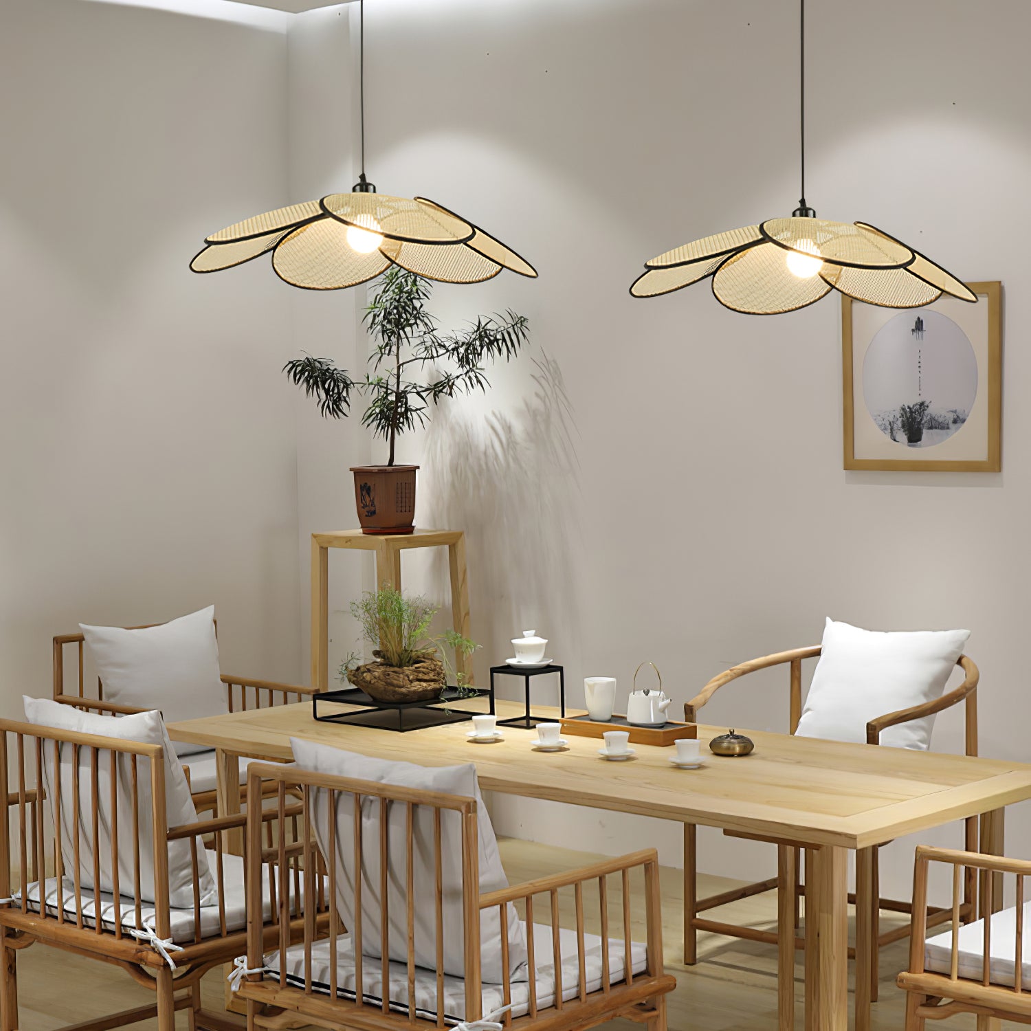 Petals Rattan Pendant Lamp