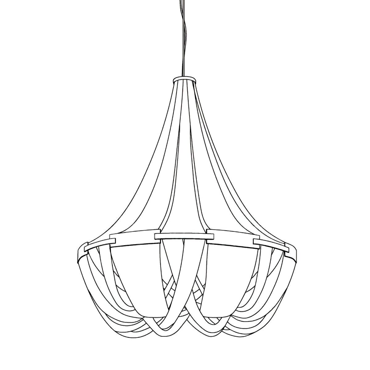 Tassel Aluminum Chain Chandelier