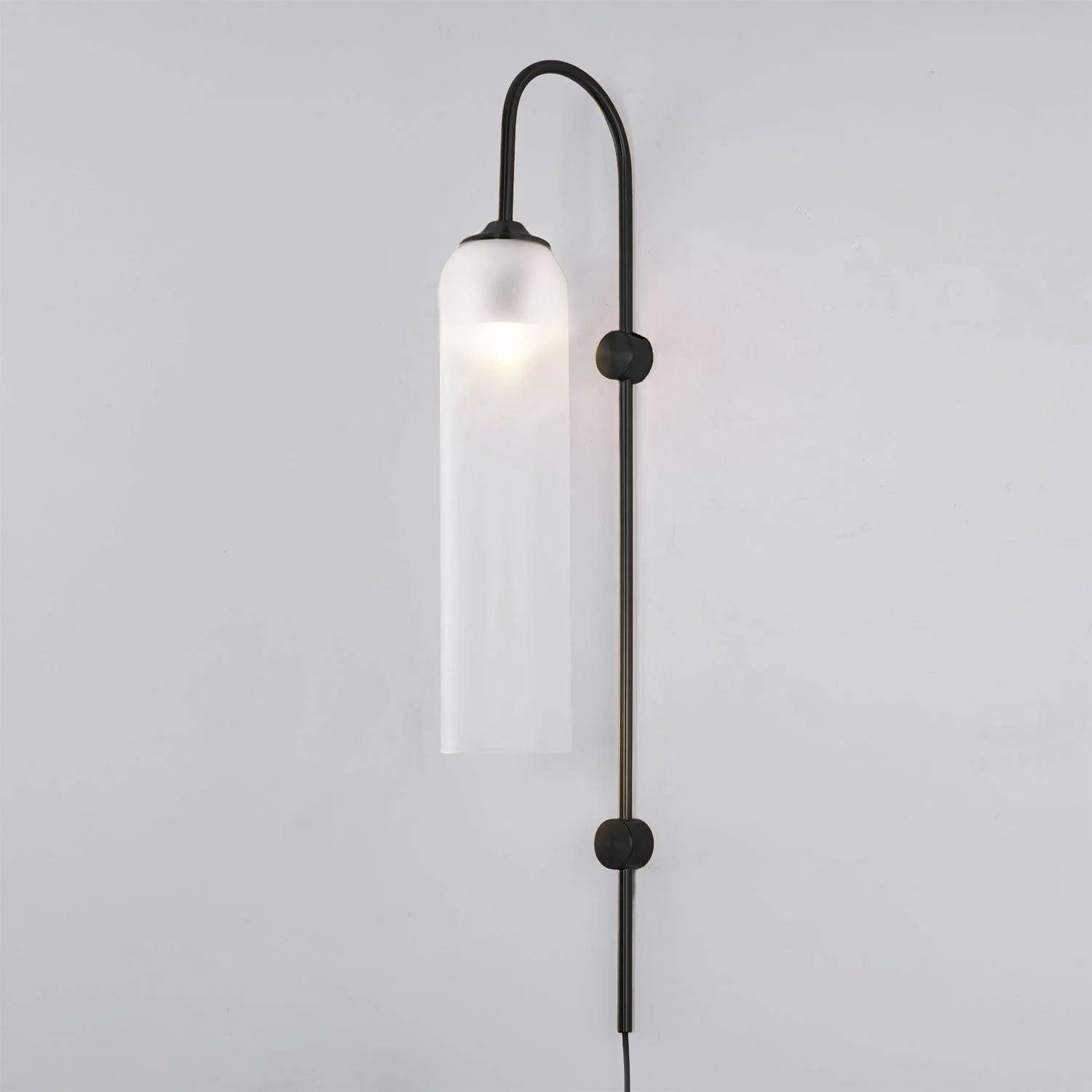 Modern Glass Plug-In Wall Lamp