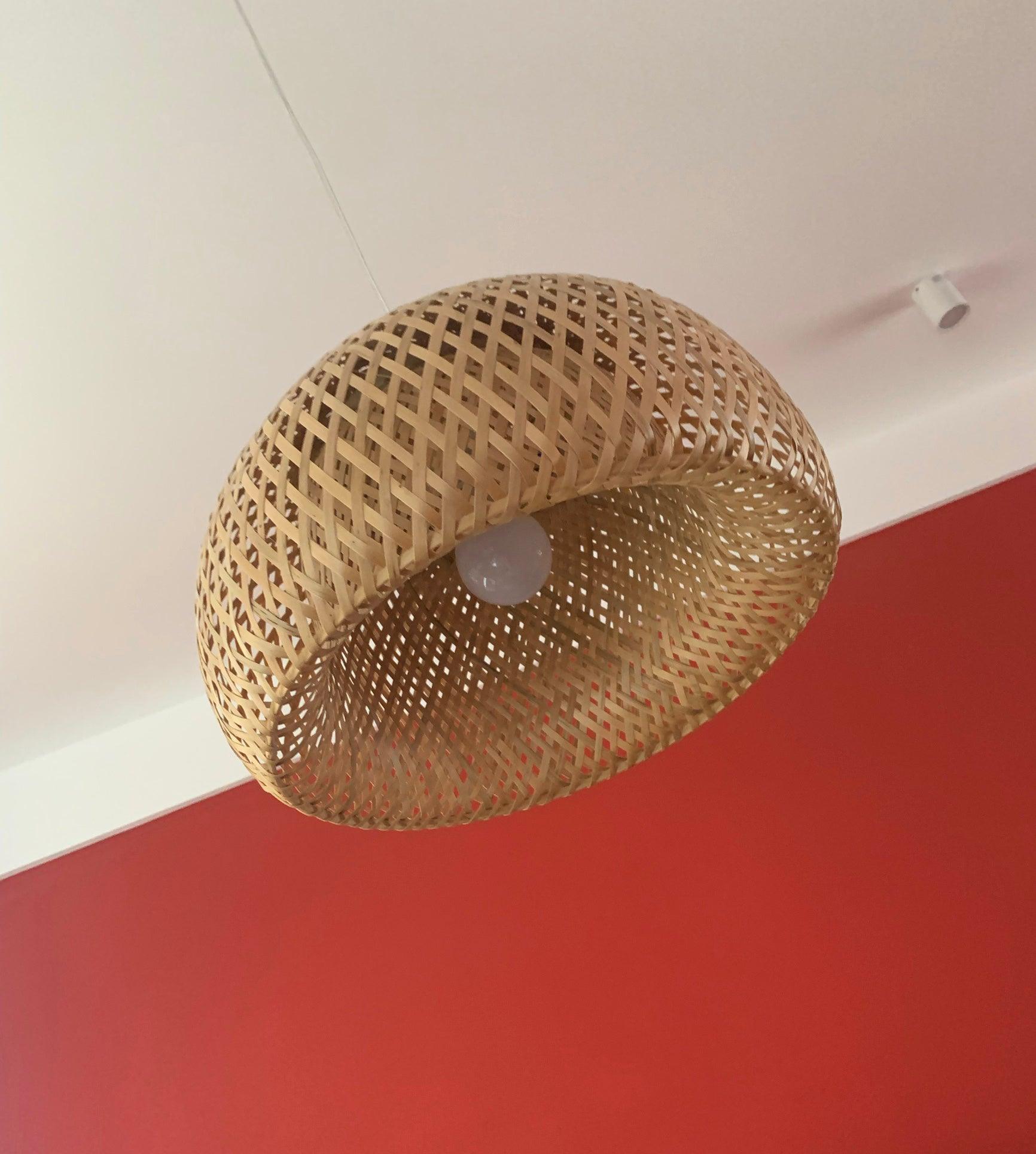 Bamboo Braided Pendant Lamp