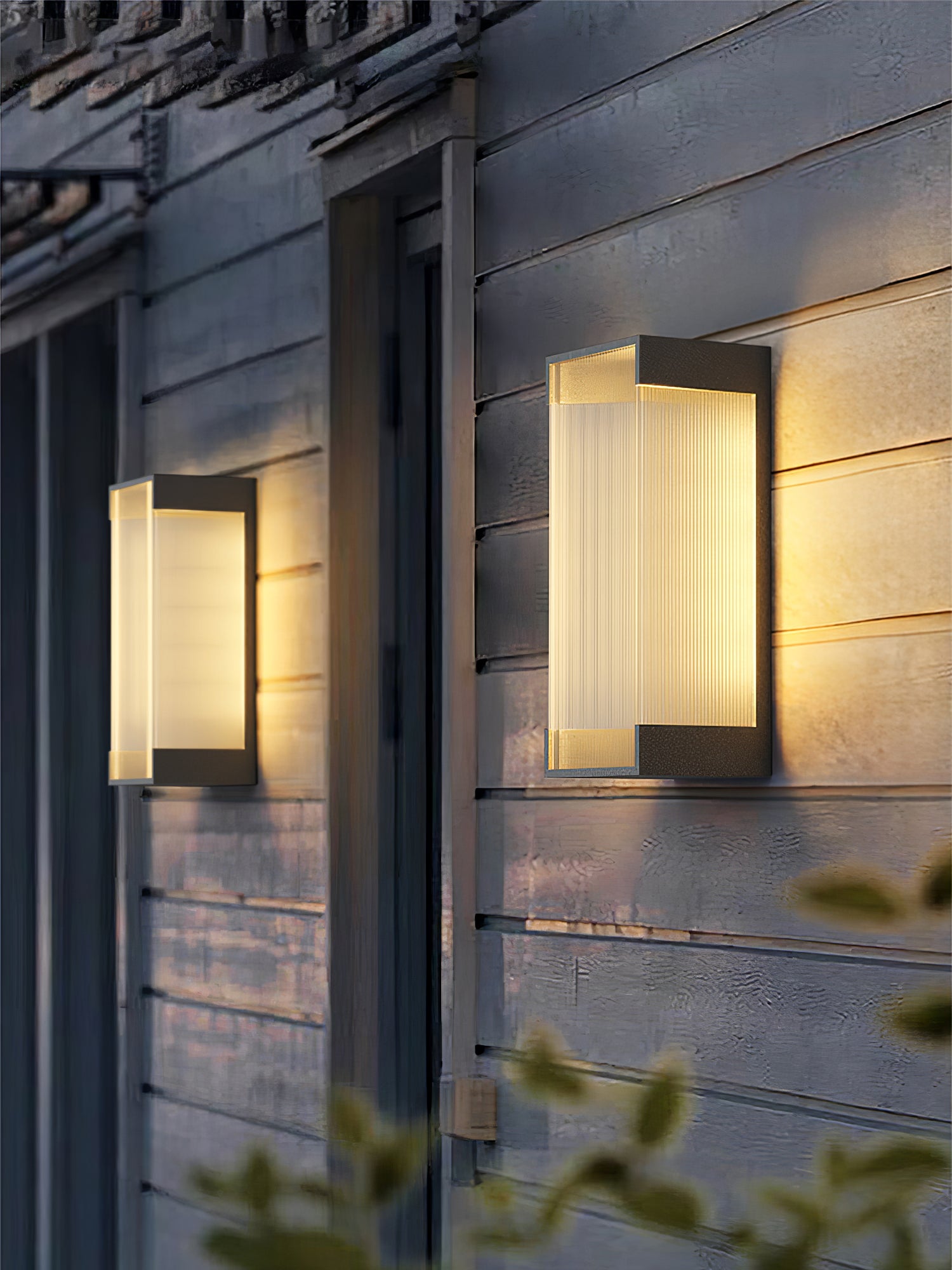 Rectangular Solar Outdoor Wall Light