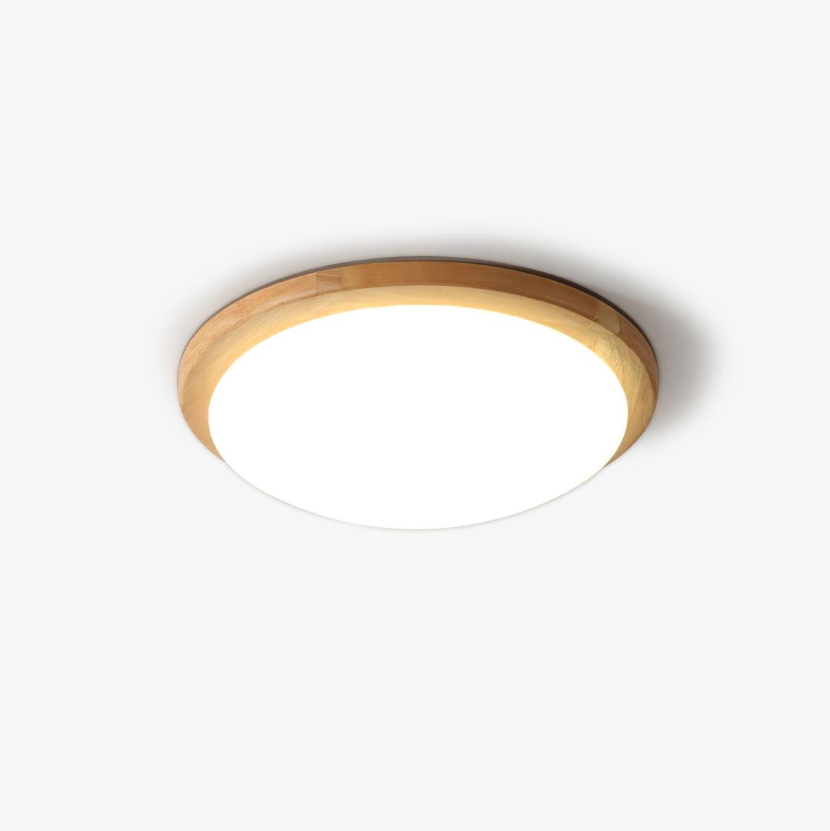 Drum Wood Ceiling Lamp