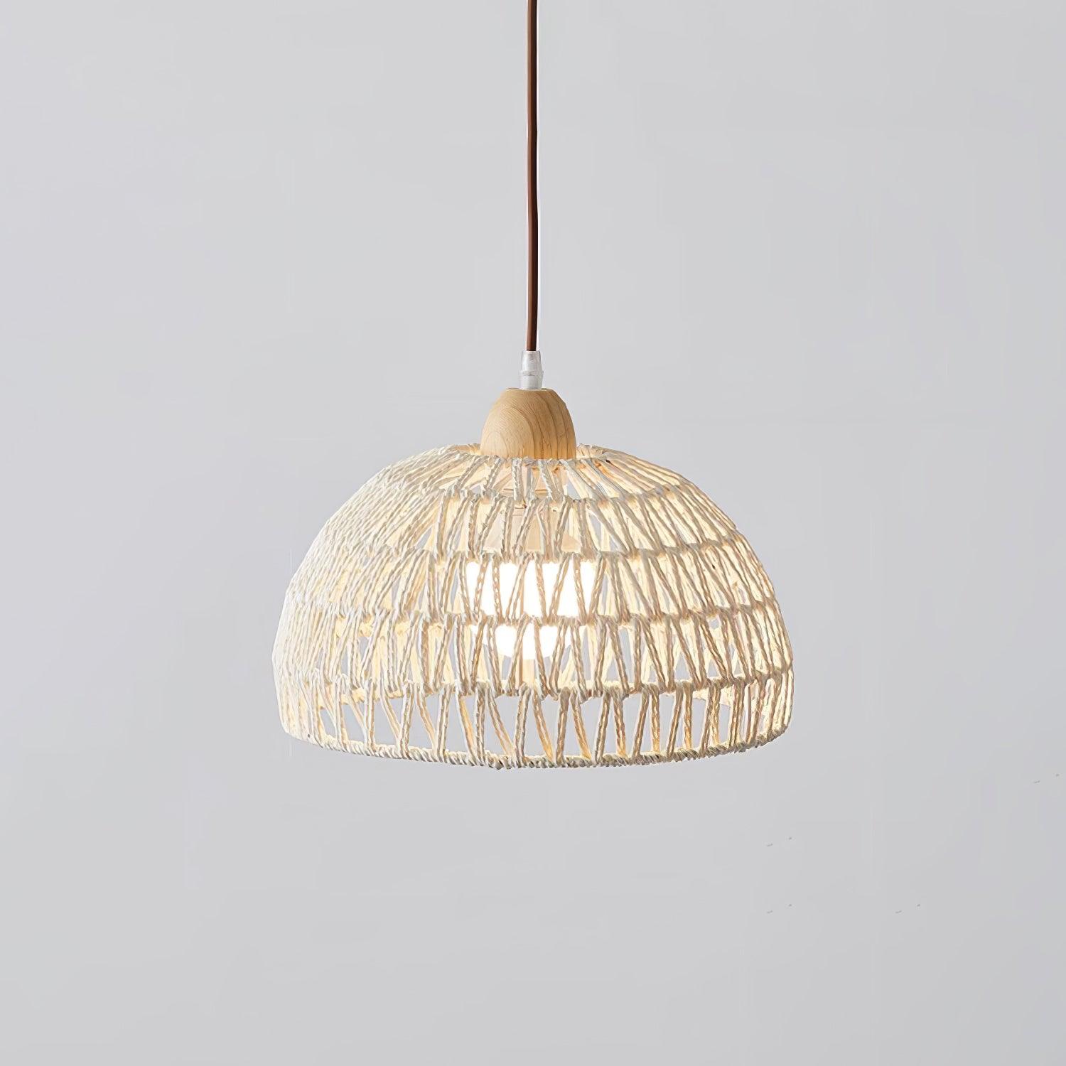 Rattan Arch Pendant Lamp