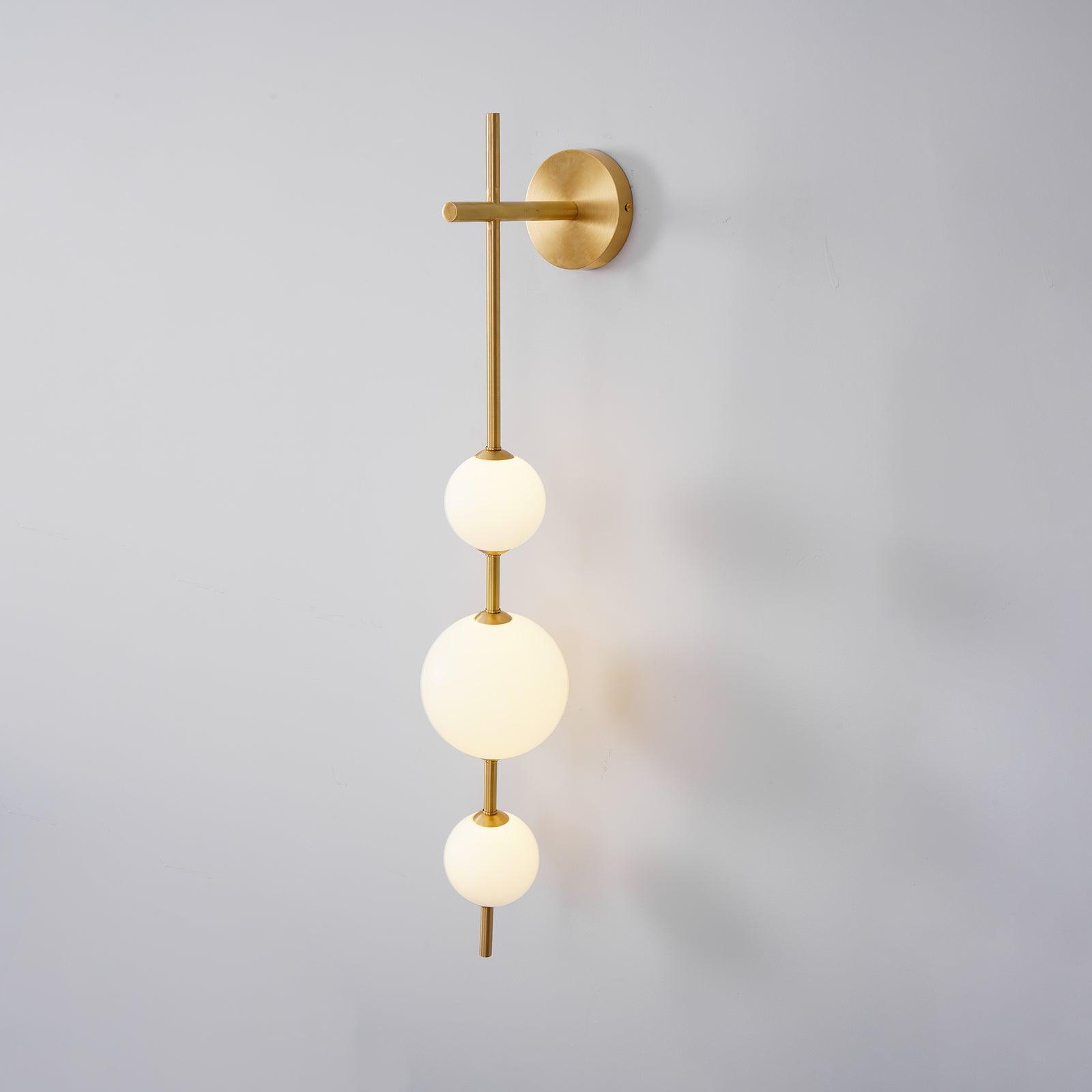 Vertical Globe Wall Lamp