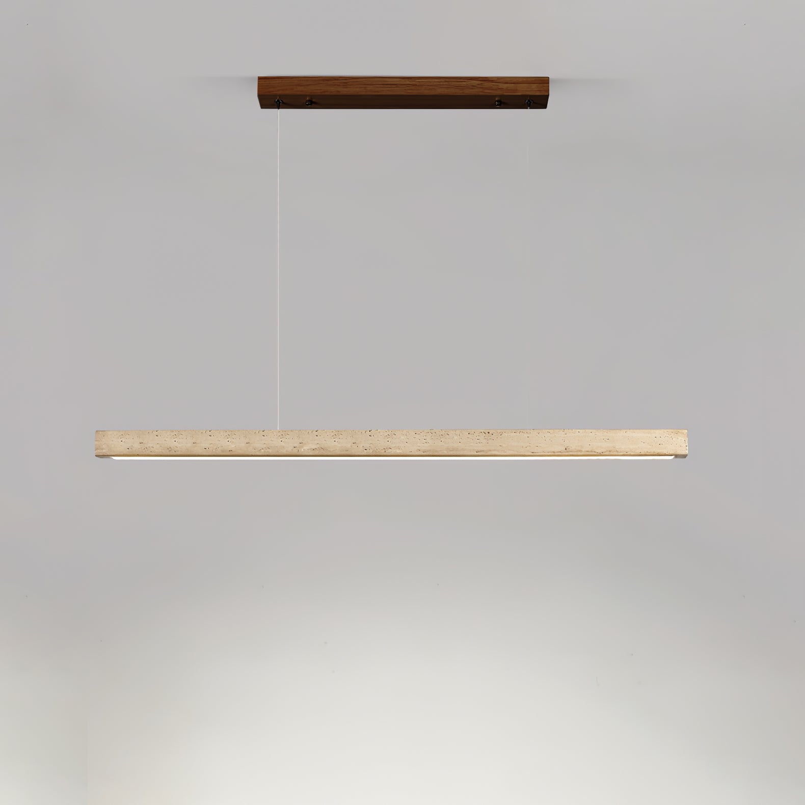 Linear Travertine Pendant Lamp